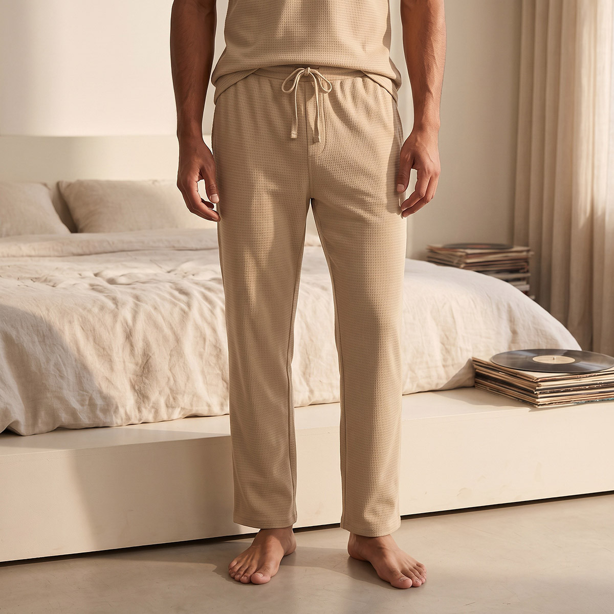 Cotton Textured Nightwear Set-men-clothing-nightwear-sets-image-4