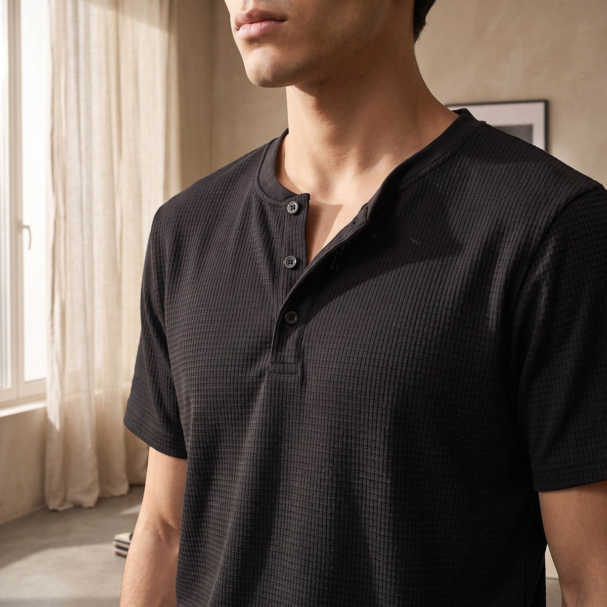 طقم بيجاما قطني مريح بتصميم عصري وأنيق-men-clothing-nightwear-sets-image-6