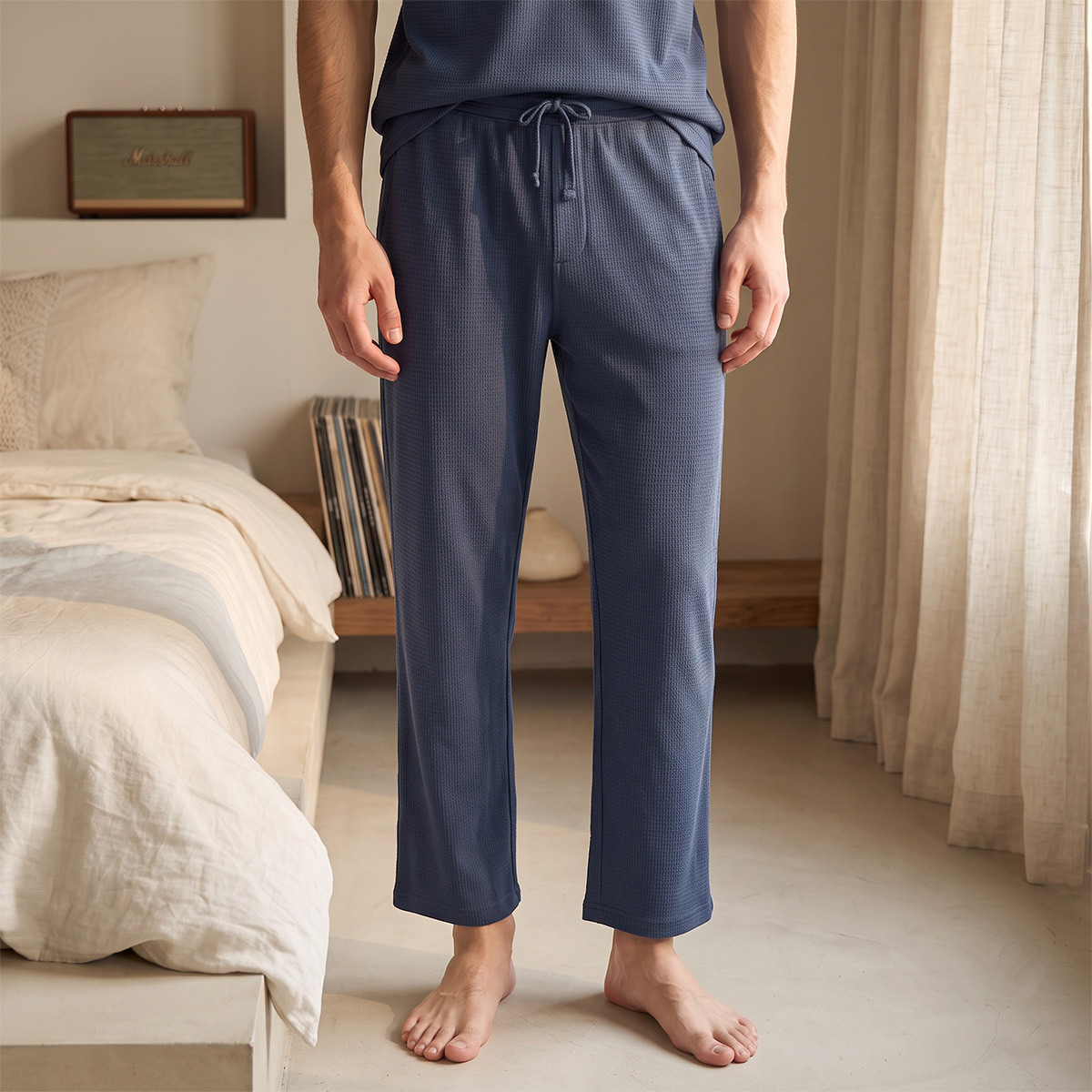 Cotton Textured Nightwear Set-men-clothing-nightwear-sets-image-4