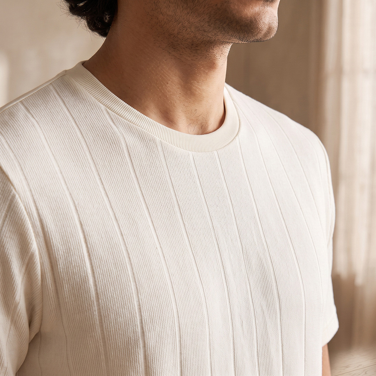 Textured T-shirt & Pyjama Set-men-clothing-nightwear-sets-image-6