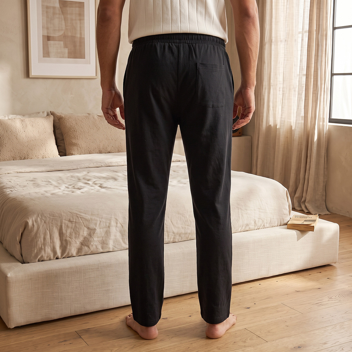 Textured T-shirt & Pyjama Set-men-clothing-nightwear-sets-image-8