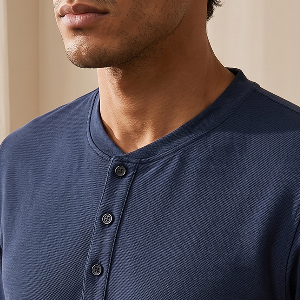Checked Henley Neck Nightwear Set-men-clothing-nightwear-sets-image-7