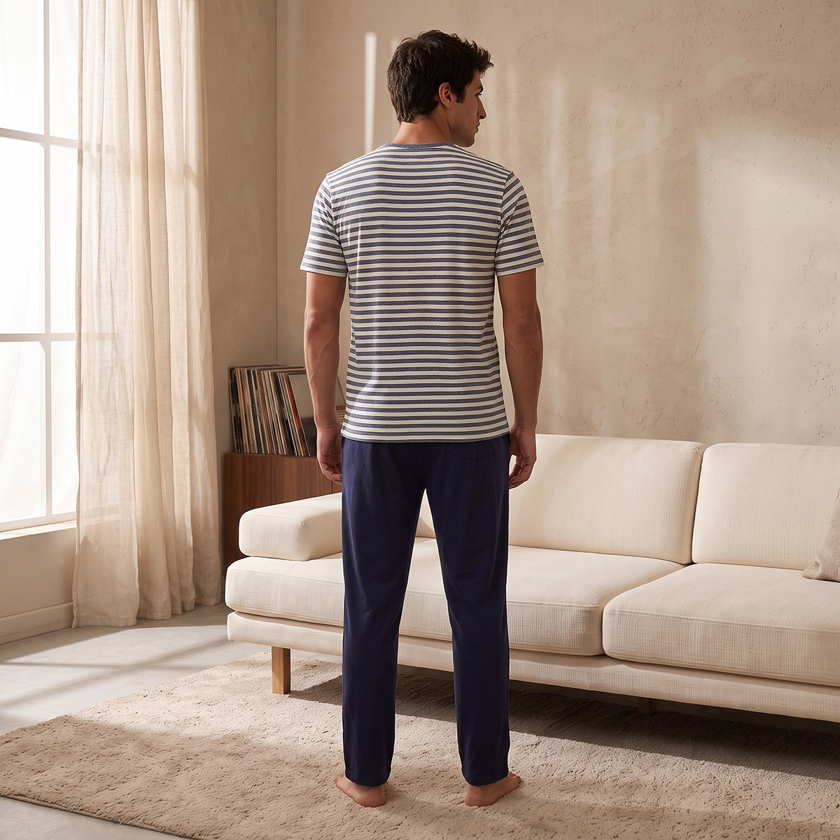 Striped T-shirt & Pyjama Set-men-clothing-nightwear-sets-image-6