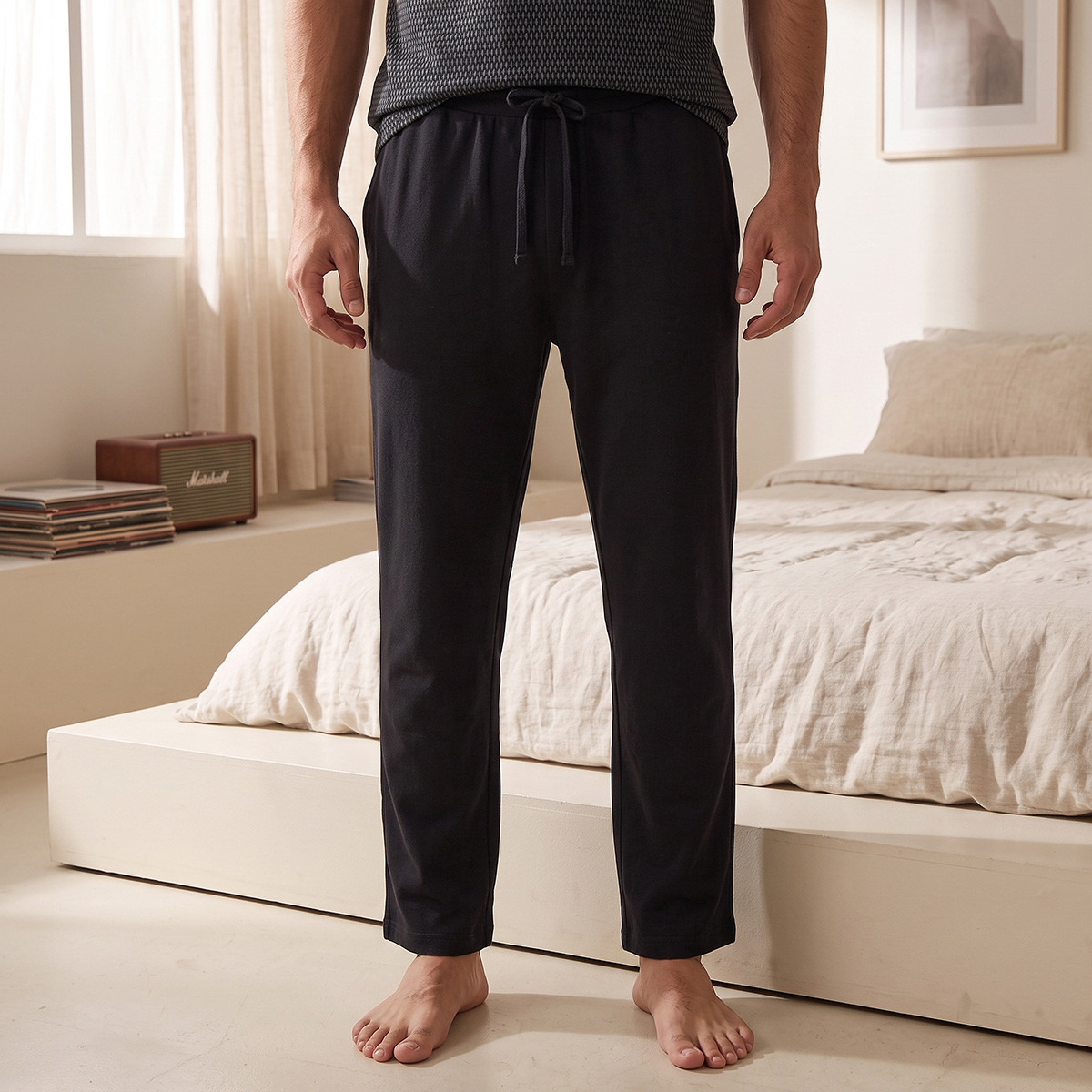 Splash Innerwear Geometric Print T-shirt & Pants-men-clothing-nightwear-sets-image-6