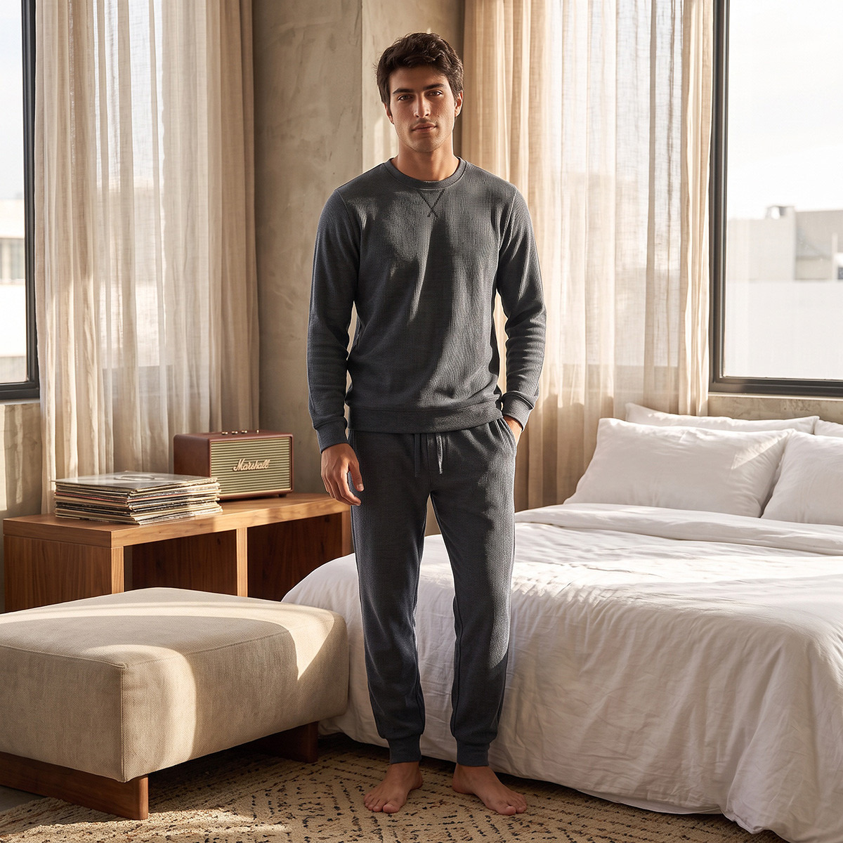 Ribbed Sweatshirt & Pyjama Set-men-clothing-nightwear-sets-image-3