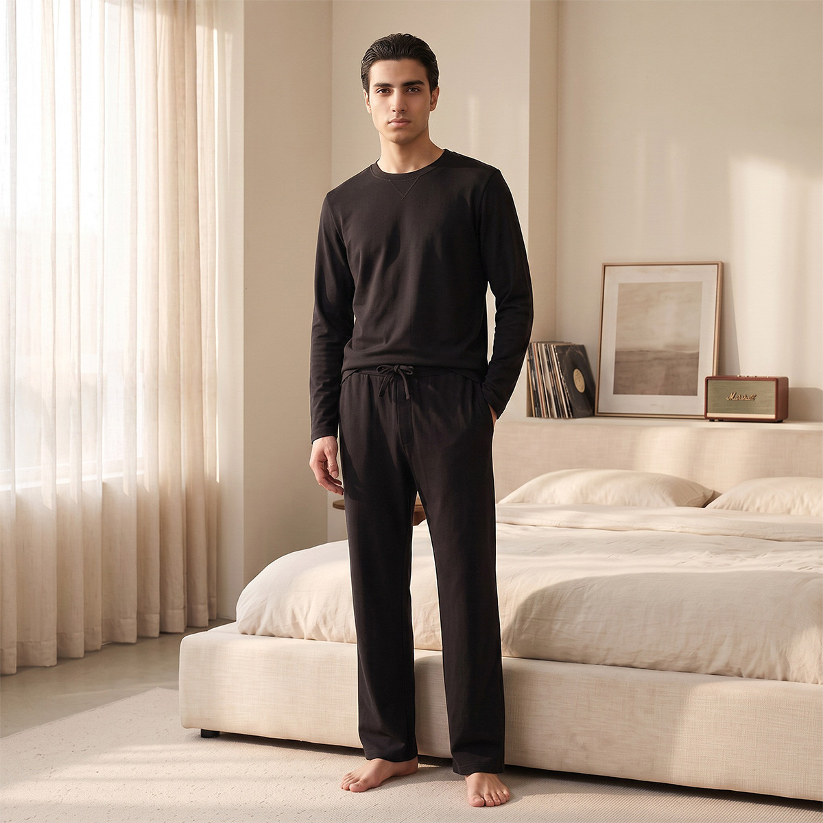Textured Nightwear Set-men-clothing-nightwear-sets-image-1