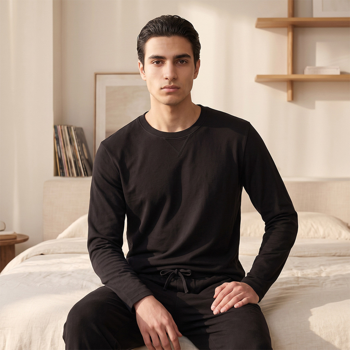 Textured Nightwear Set-men-clothing-nightwear-sets-image-2