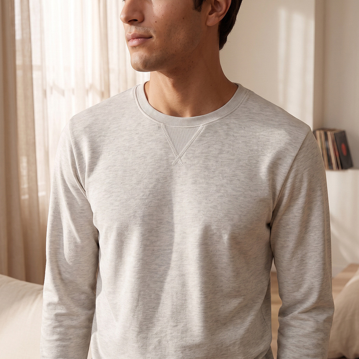 Textured T-shirt & Pyjama Set-men-clothing-nightwear-sets-image-7