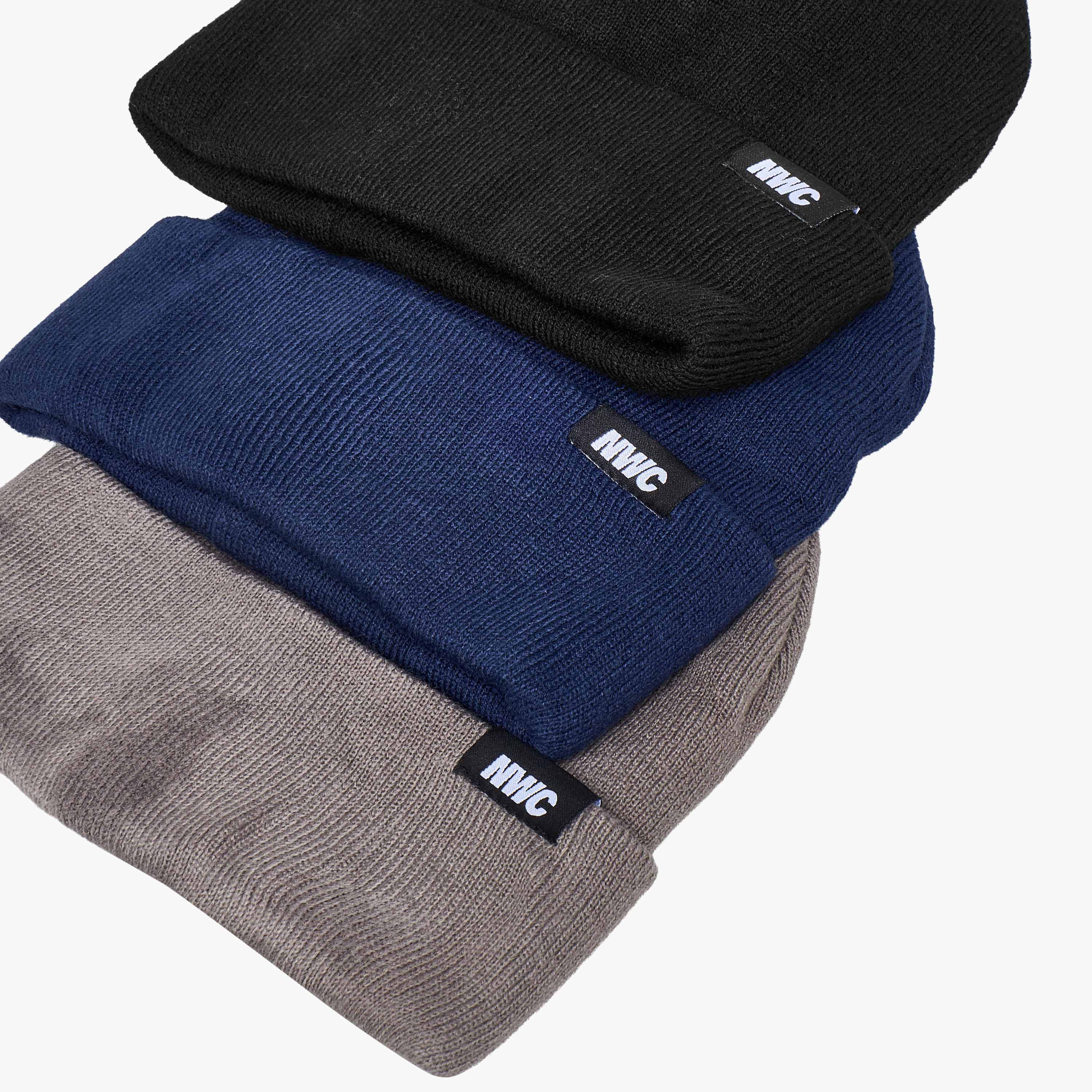 طقم قبعات بيني رجالية محبوكة دافئة 3 قطع-men-caps-image-6