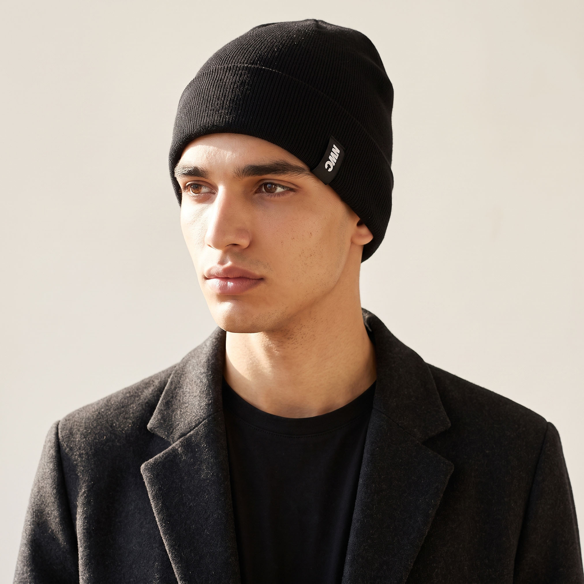 Men Beanie with Texture - Set of 3-men-caps-image-2