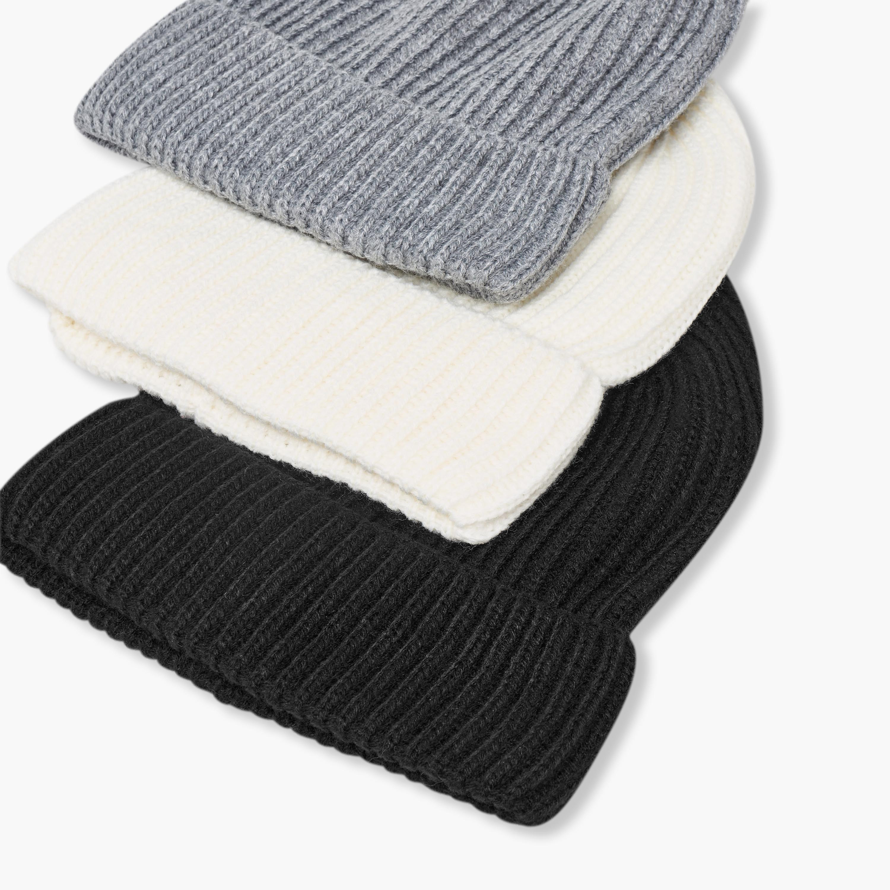 Men Beanie with Texture - Set of 3-men-caps-image-6