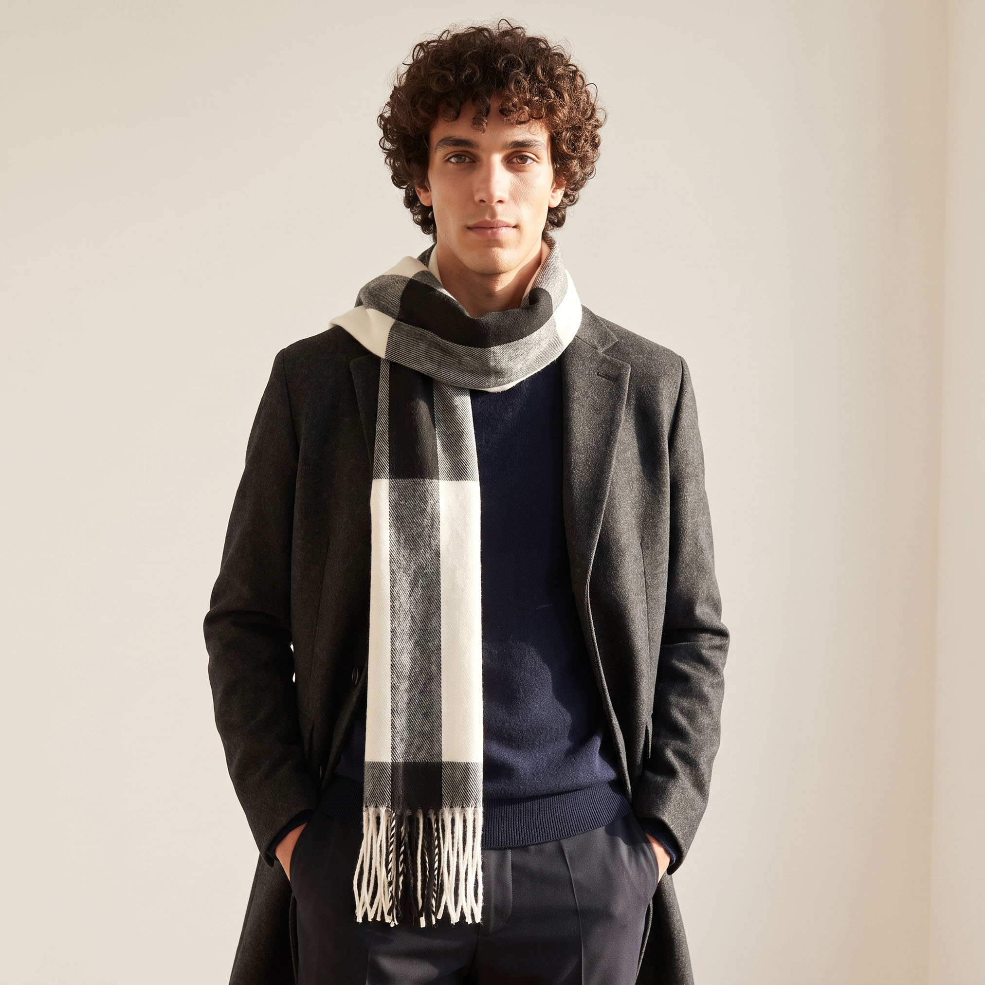 Checked Scarf-men-scarvesandgloves-image-2