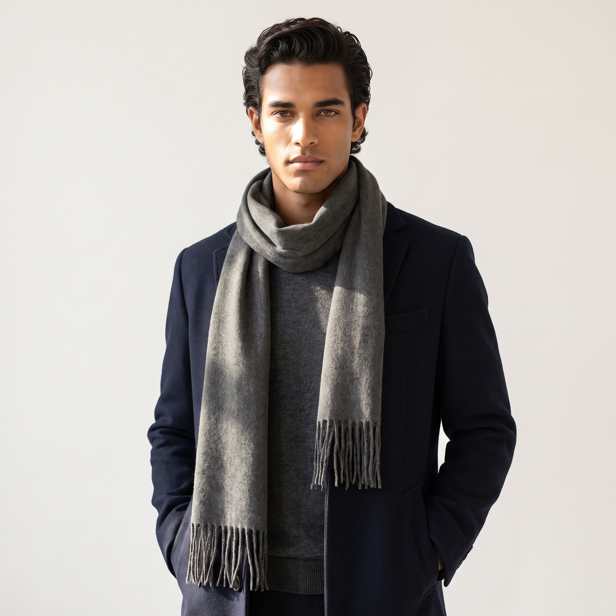 Fringe Accent Scarf-men-scarvesandgloves-image-2