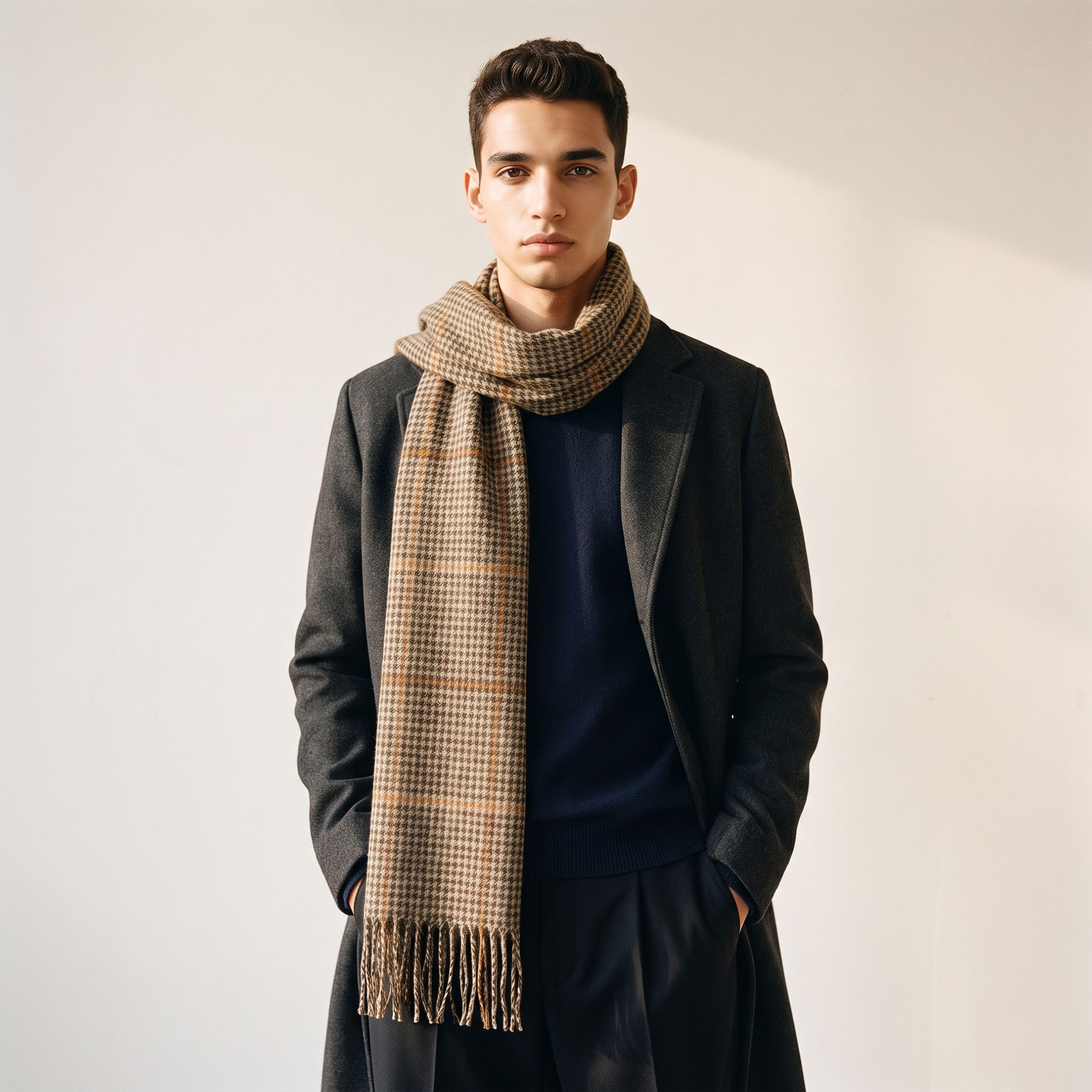 Checked Scarf-men-scarvesandgloves-image-2