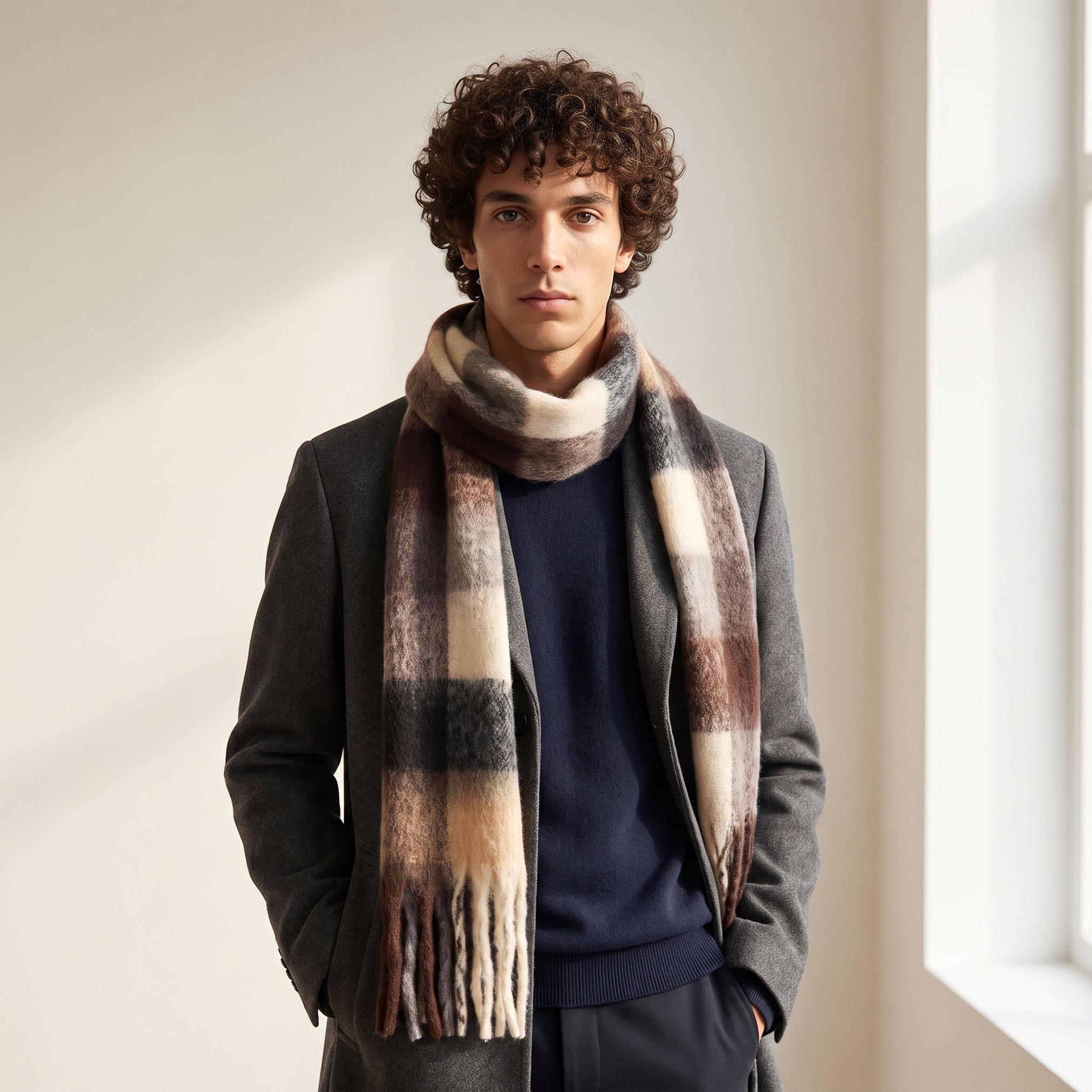 Checked Scarf-men-scarvesandgloves-image-2