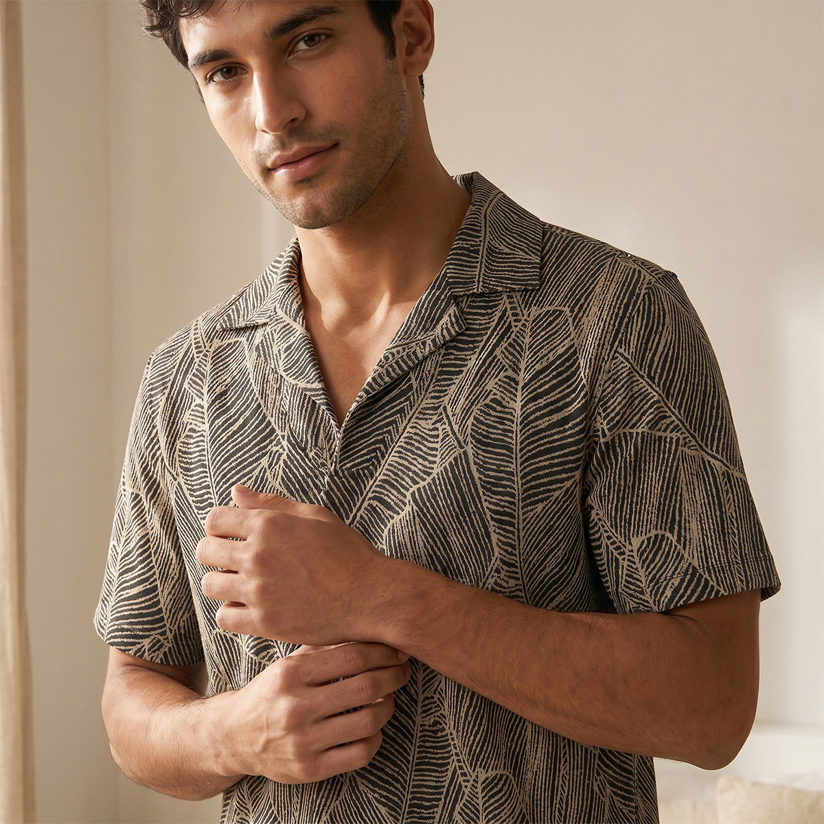 Jacquard Camp Collar Nightwear Set-men-clothing-nightwear-sets-image-10