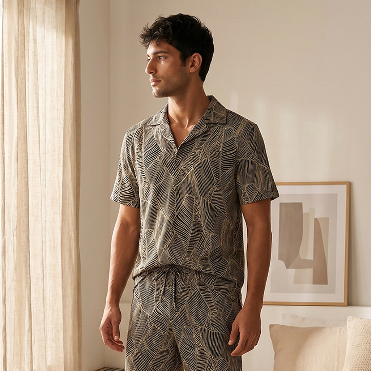 Jacquard Camp Collar Nightwear Set-men-clothing-nightwear-sets-image-4