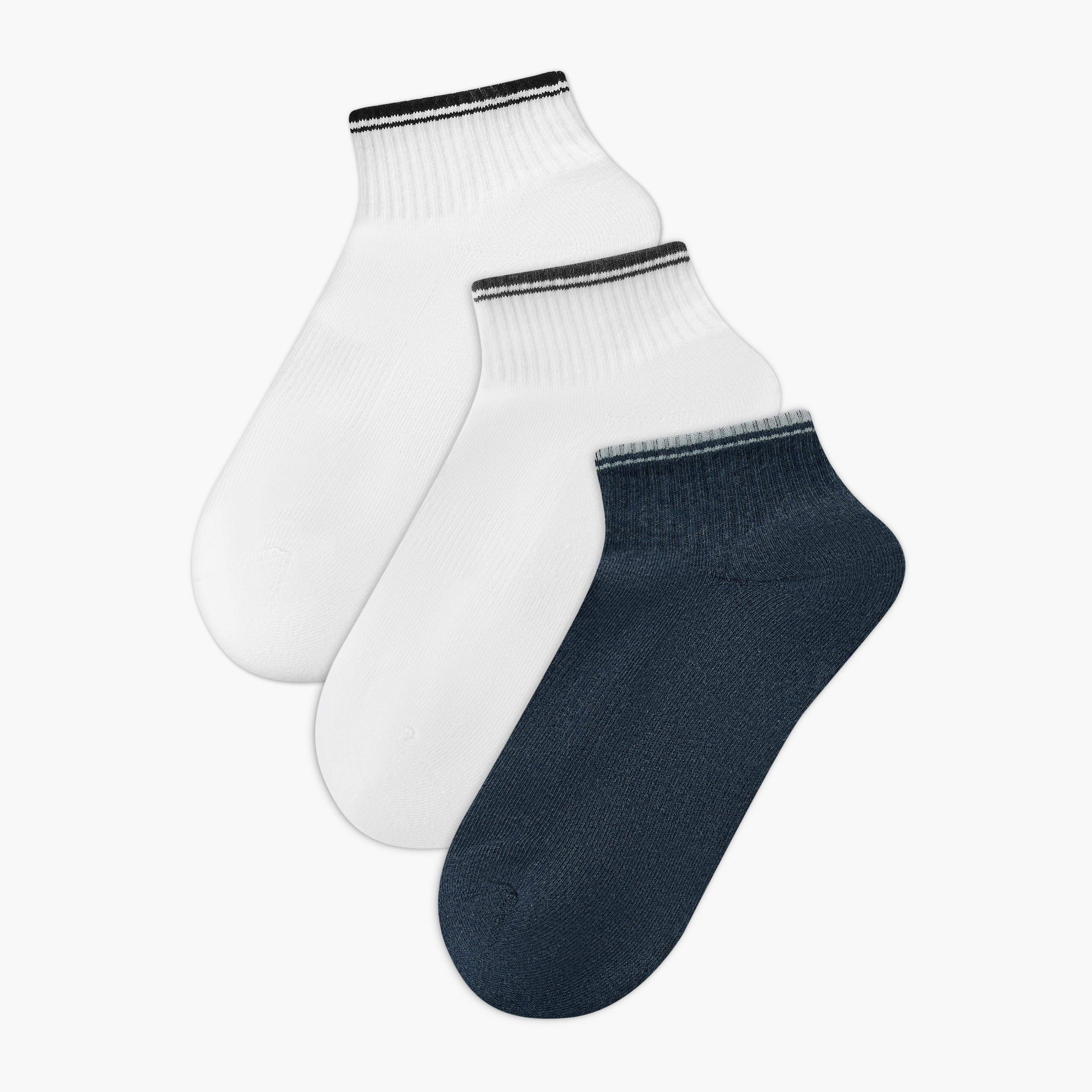 طقم جوارب طول الكاحل للرجال عدد 3-men-socks-image-1