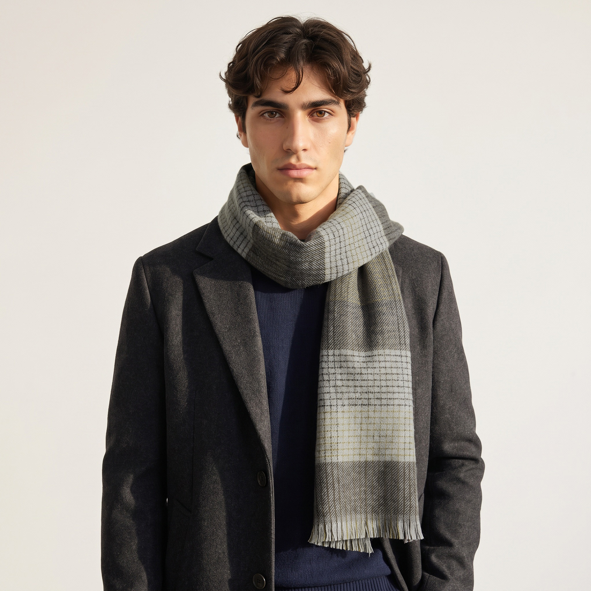 Checked Scarf-men-scarvesandgloves-image-2