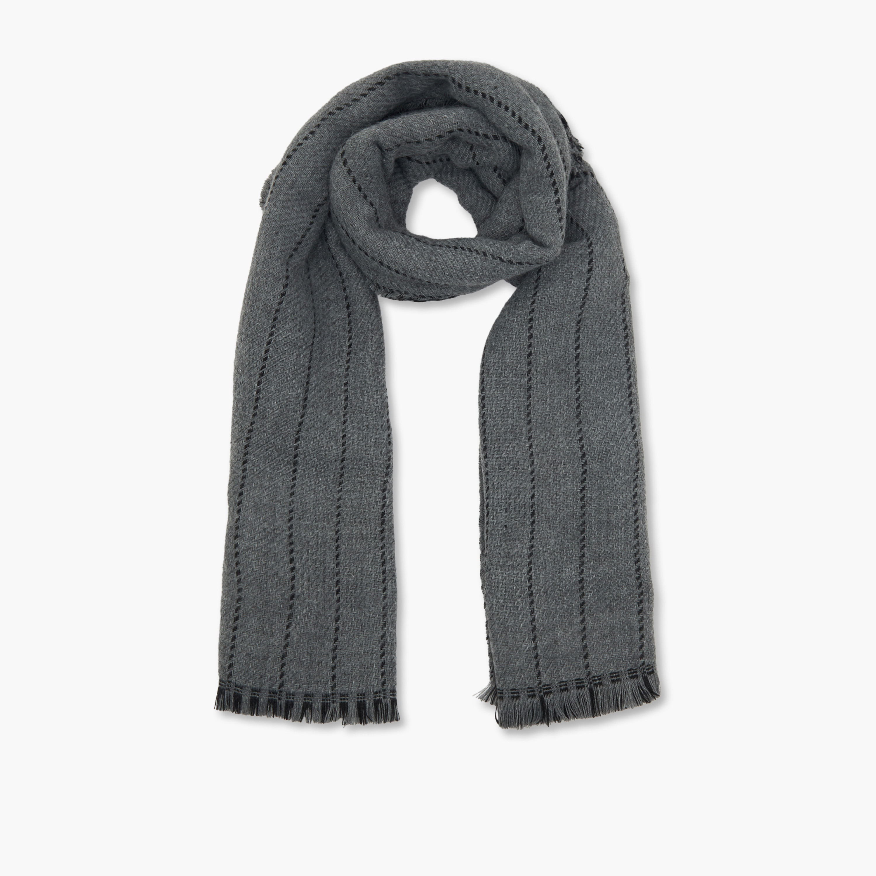 Houndstooth Texture Scarf-men-scarvesandgloves-image-1