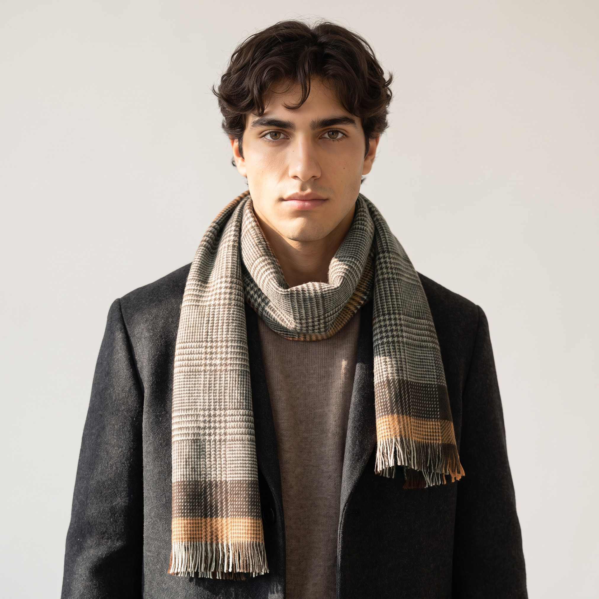 Checked Scarf-men-scarvesandgloves-image-2