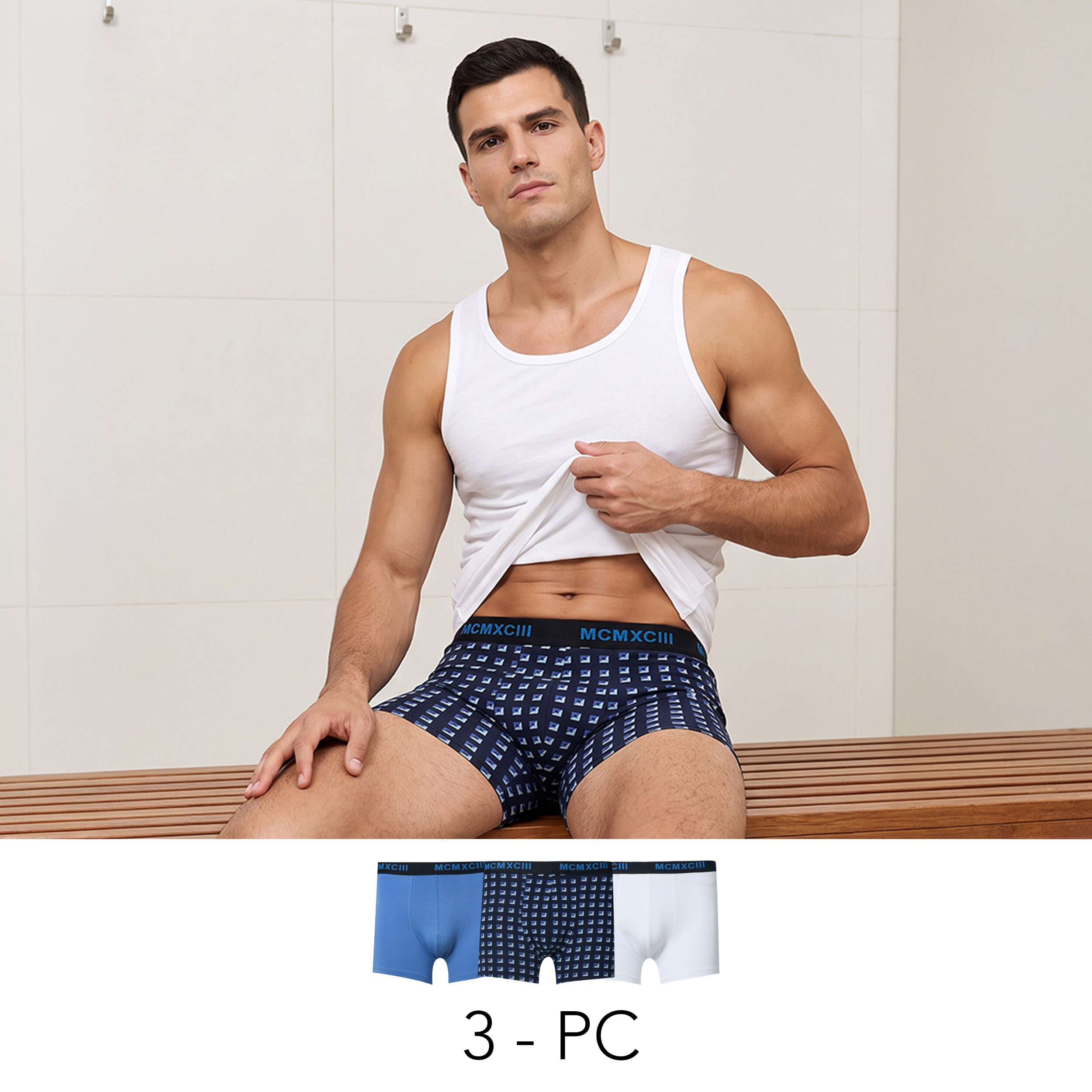 Pack of 3 - Assorted Design Trunks-men-clothing-innerwear-underwear-image-1