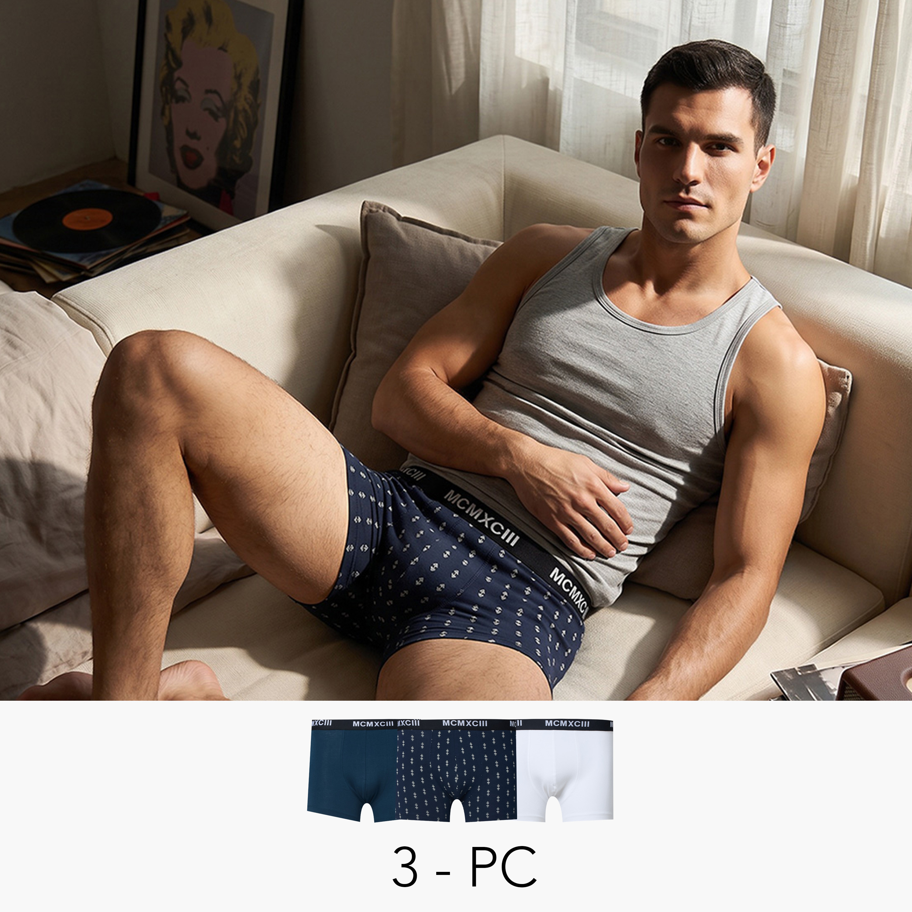 Pack of 3 - Assorted Trunks-men-clothing-innerwear-underwear-image-1