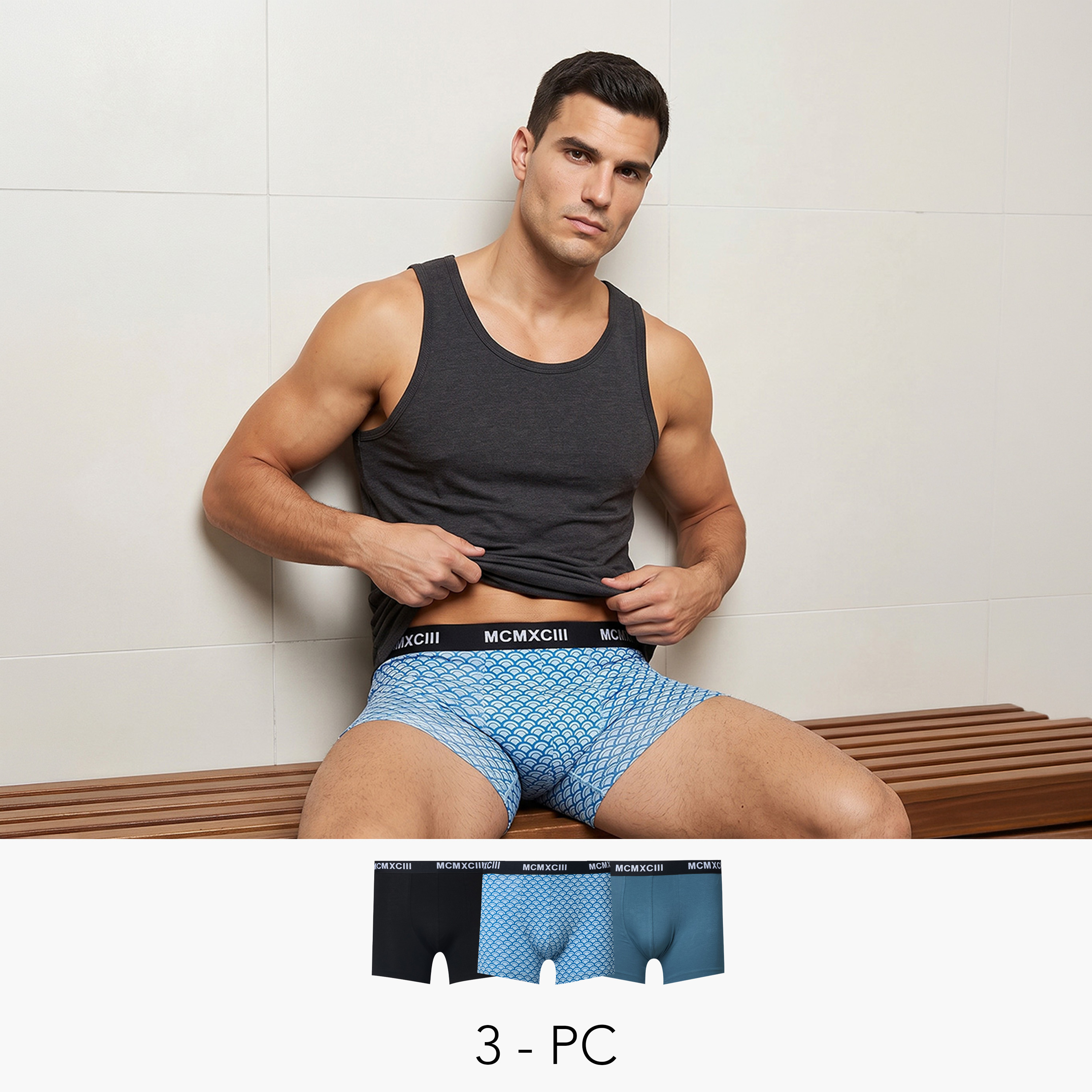 Pack of 3 - Assorted Design Trunks-men-clothing-innerwear-underwear-image-1