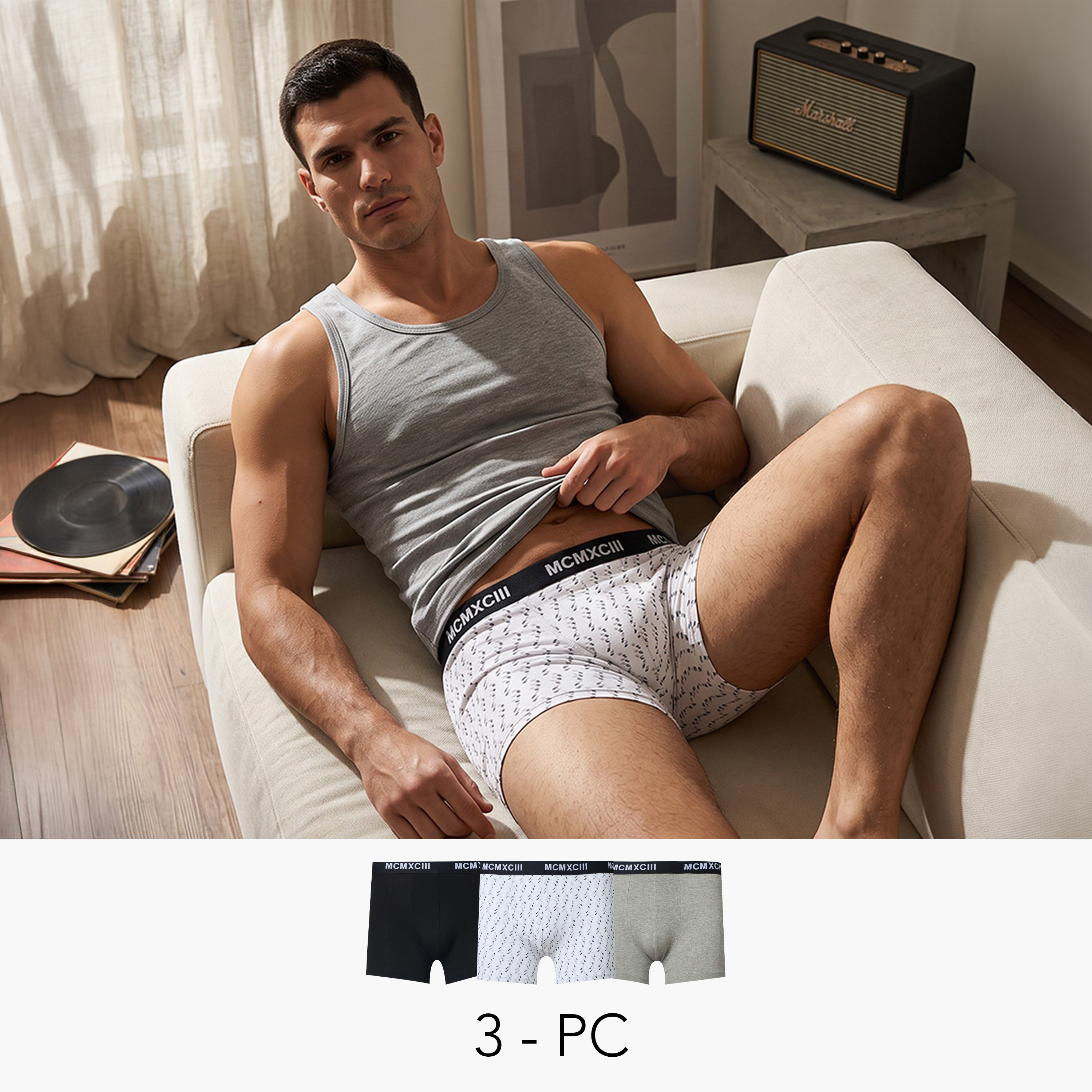 Pack of 3 - Assorted Design Trunks-men-clothing-innerwear-underwear-image-1