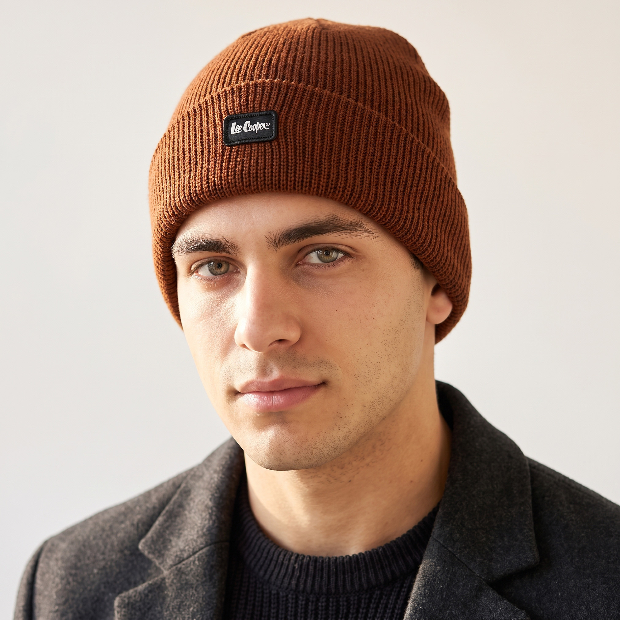 Set of 3 - Lee Cooper Men Beanie with Turn-Up Hem-men-caps-image-2