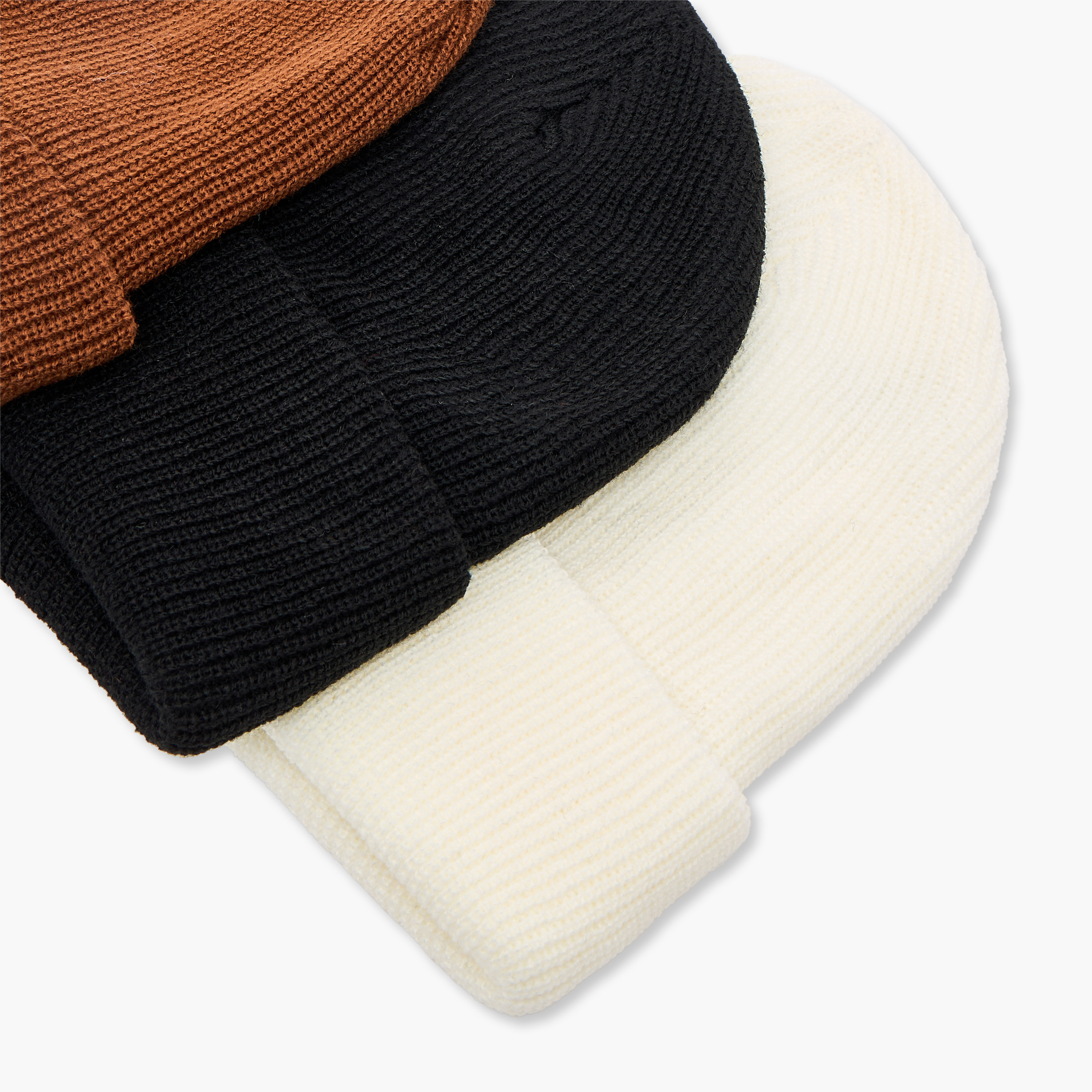 Set of 3 - Lee Cooper Men Beanie with Turn-Up Hem-men-caps-image-8