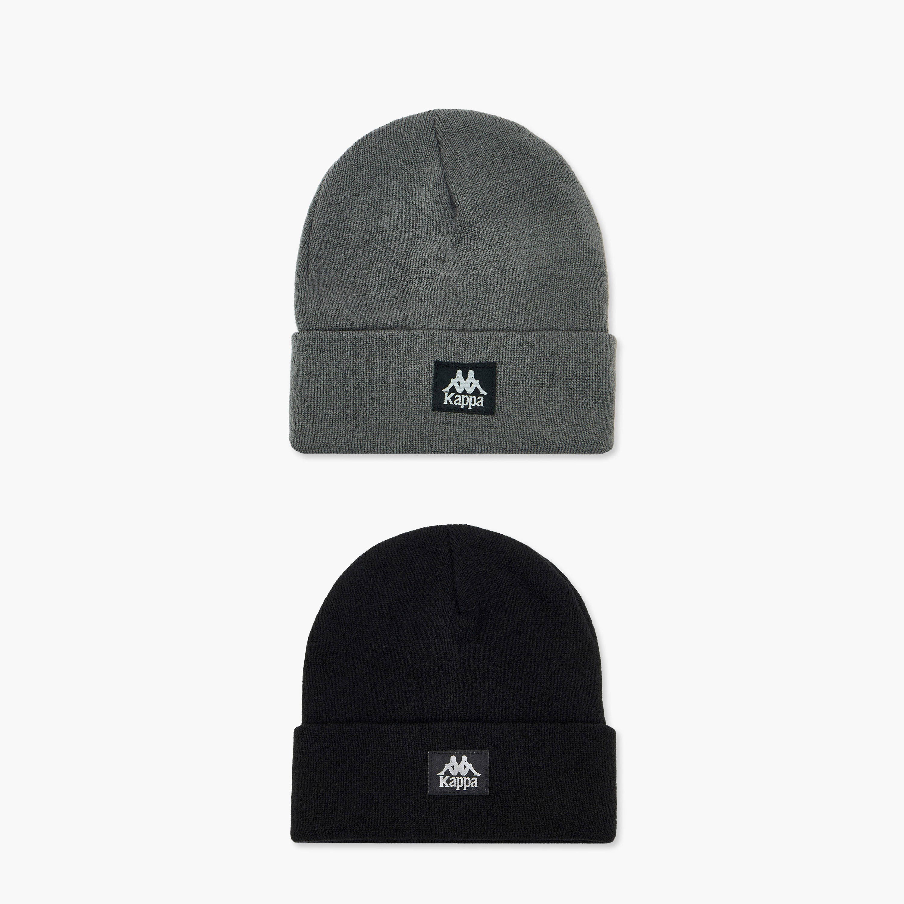 Set of 2 - Kappa Men Beanie with Turn-Up Hem-men-caps-image-1