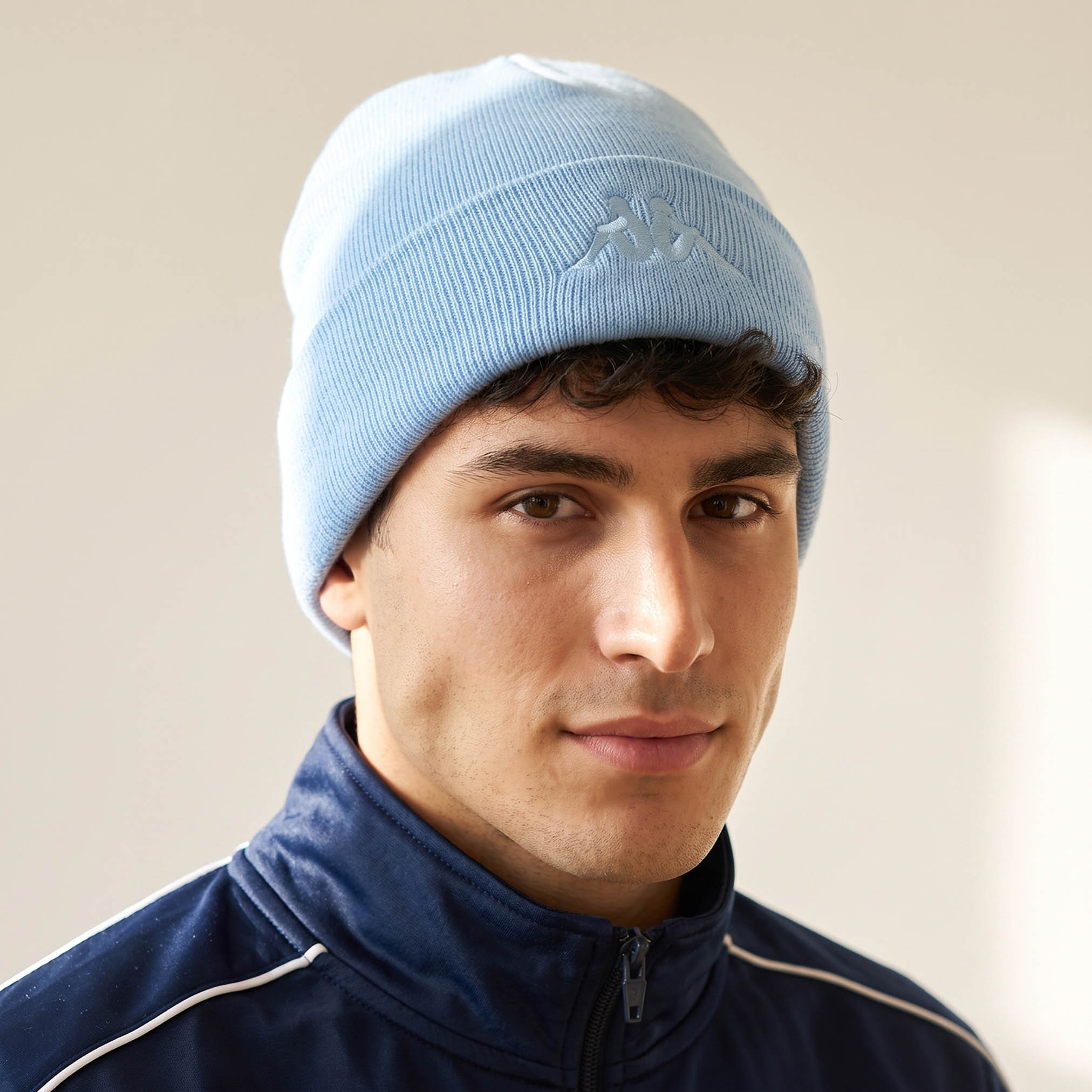 طقم قبعات بيني 3 قطع بحواف مطوية من كابا-men-caps-image-2