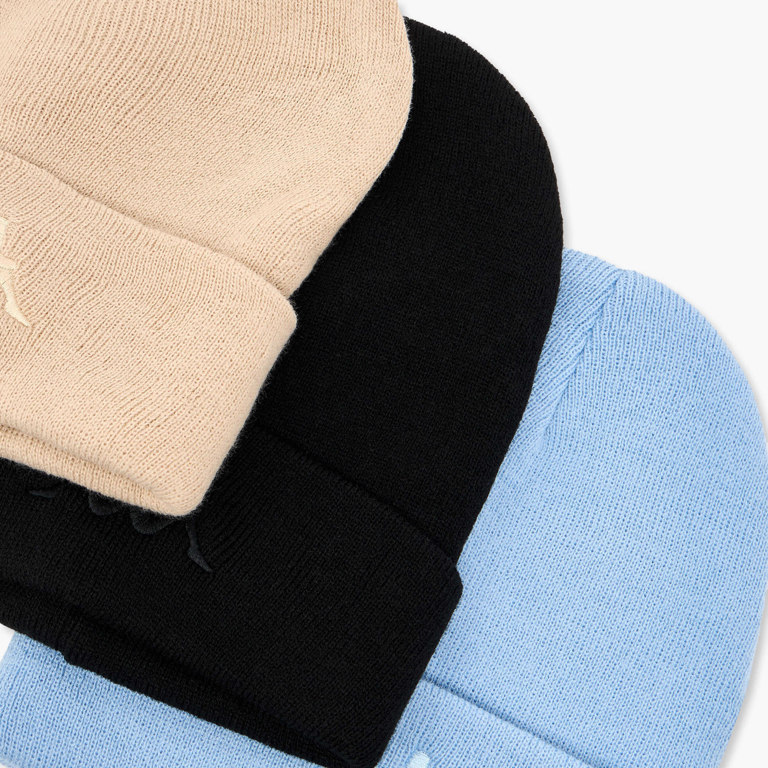 طقم قبعات بيني 3 قطع بحواف مطوية من كابا-men-caps-image-8