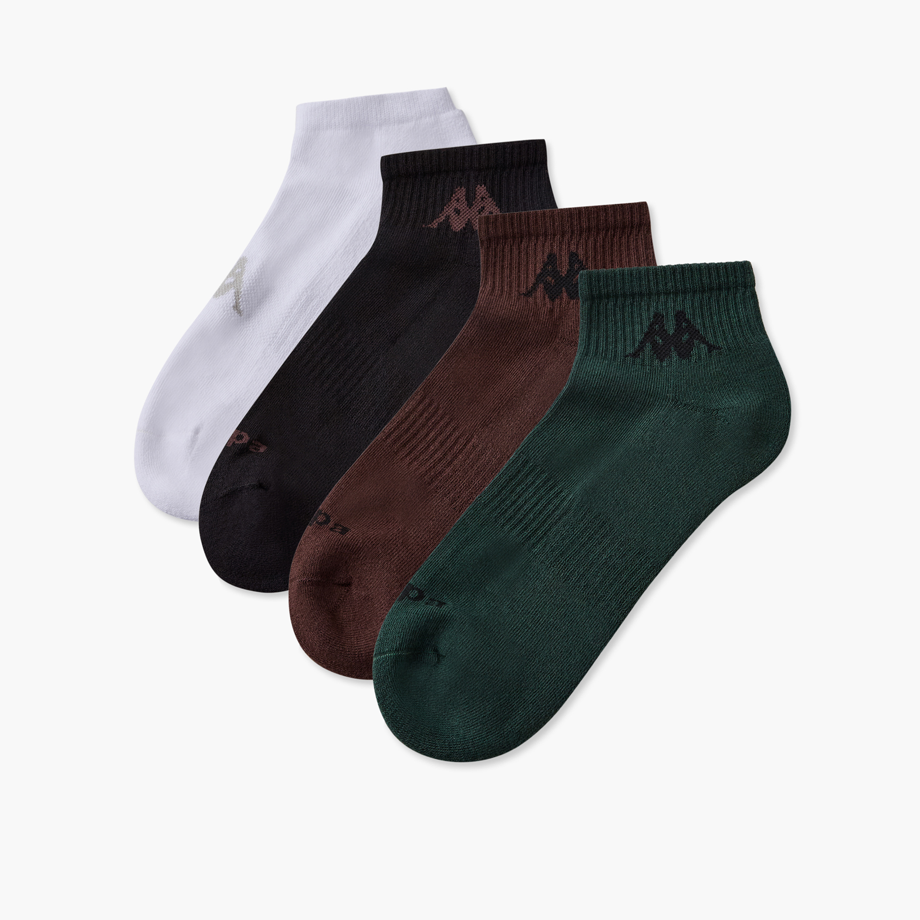 Kappa Men Ankle Length Socks Half Terry - Set of 4-men-socks-image-1