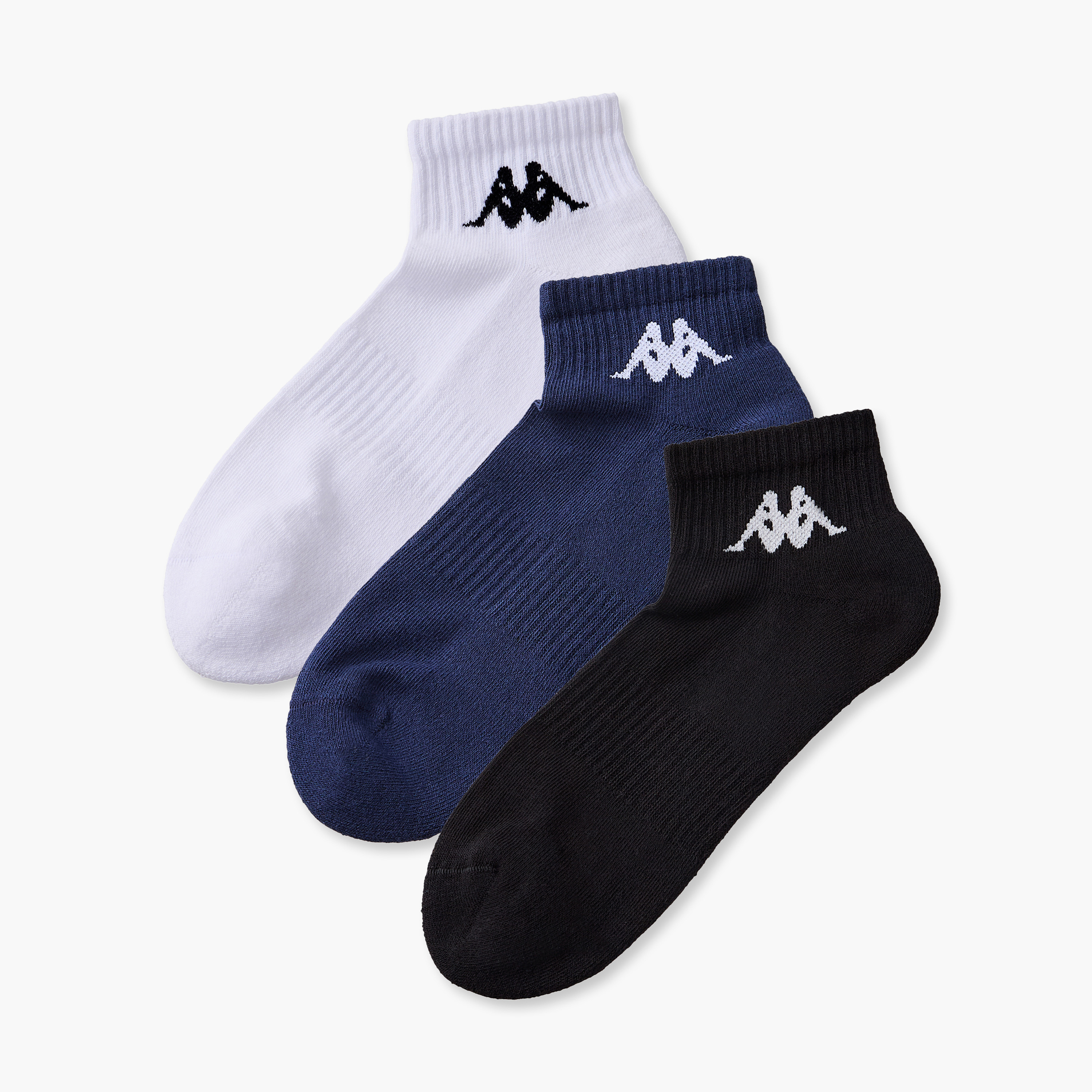 طقم جوارب للرجال بطول الكاحل من كابا 3 أزواج-men-socks-image-1