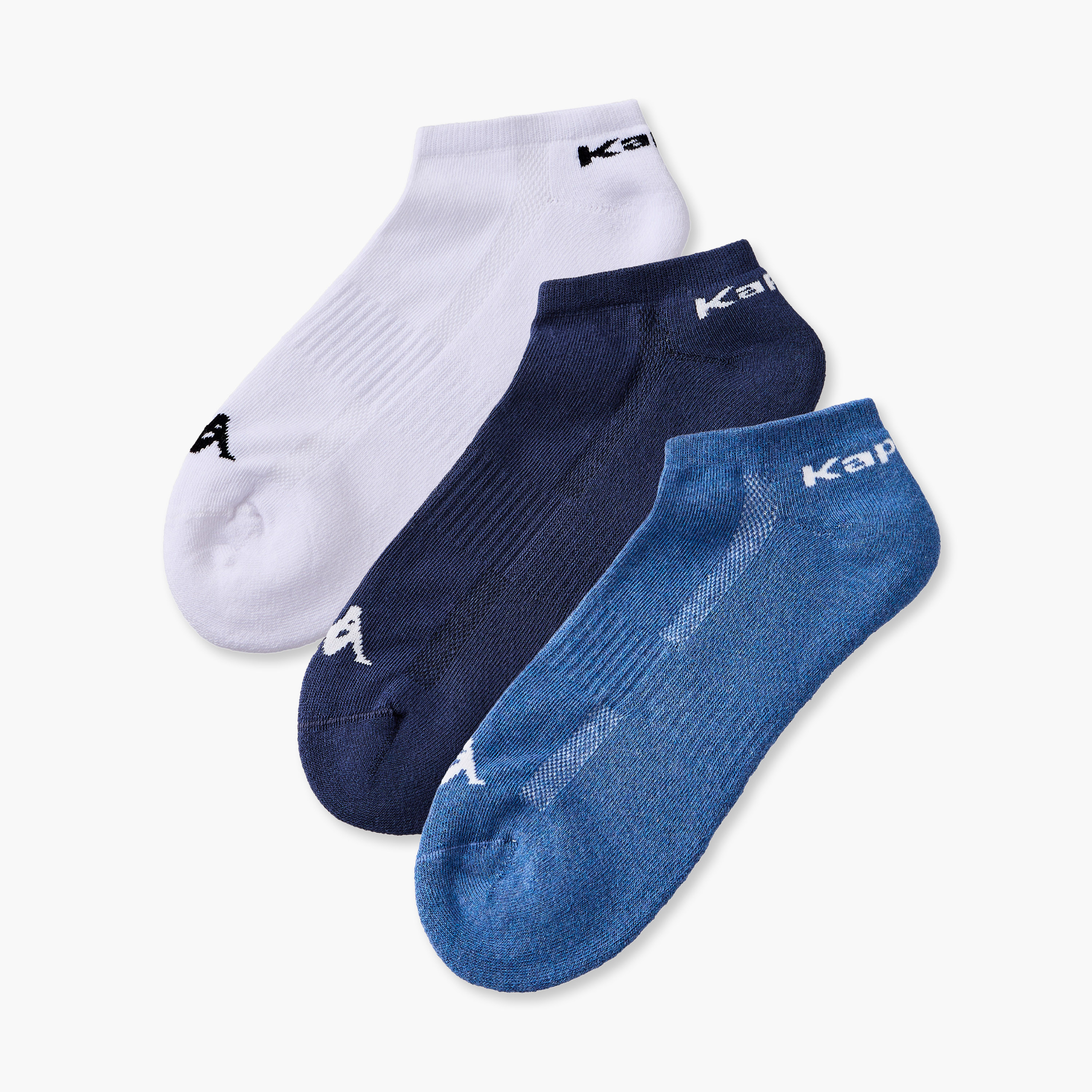 Kappa Men Ankle Length Socks  - Set of 3-men-socks-image-1