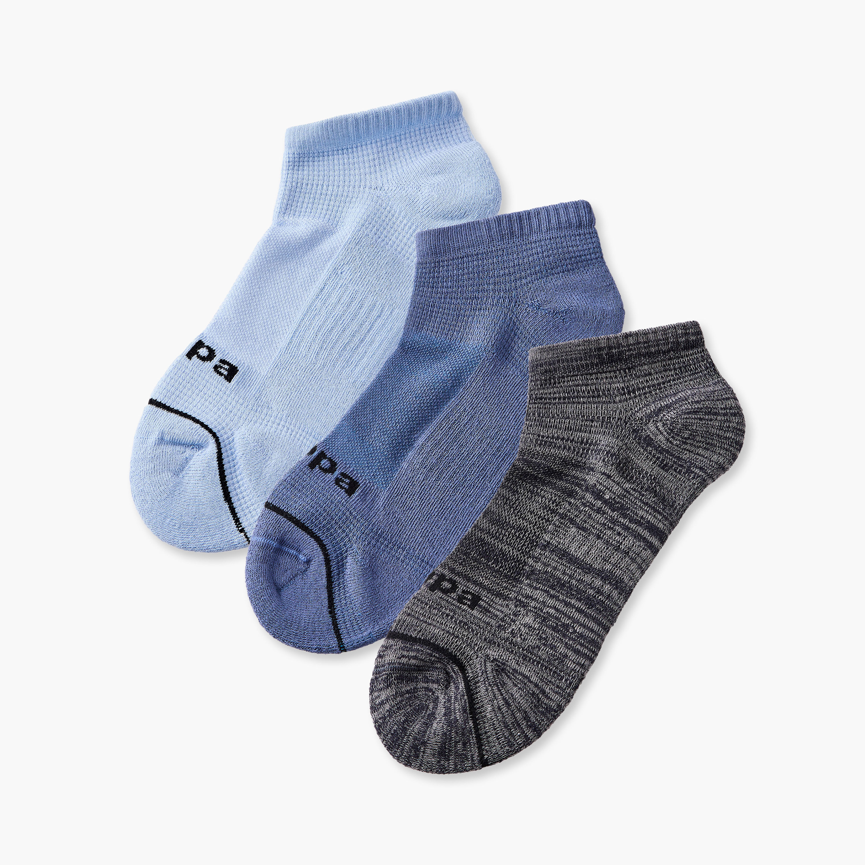طقم جوارب للرجال بطول الكاحل من كابا 3 أزواج-men-socks-image-1