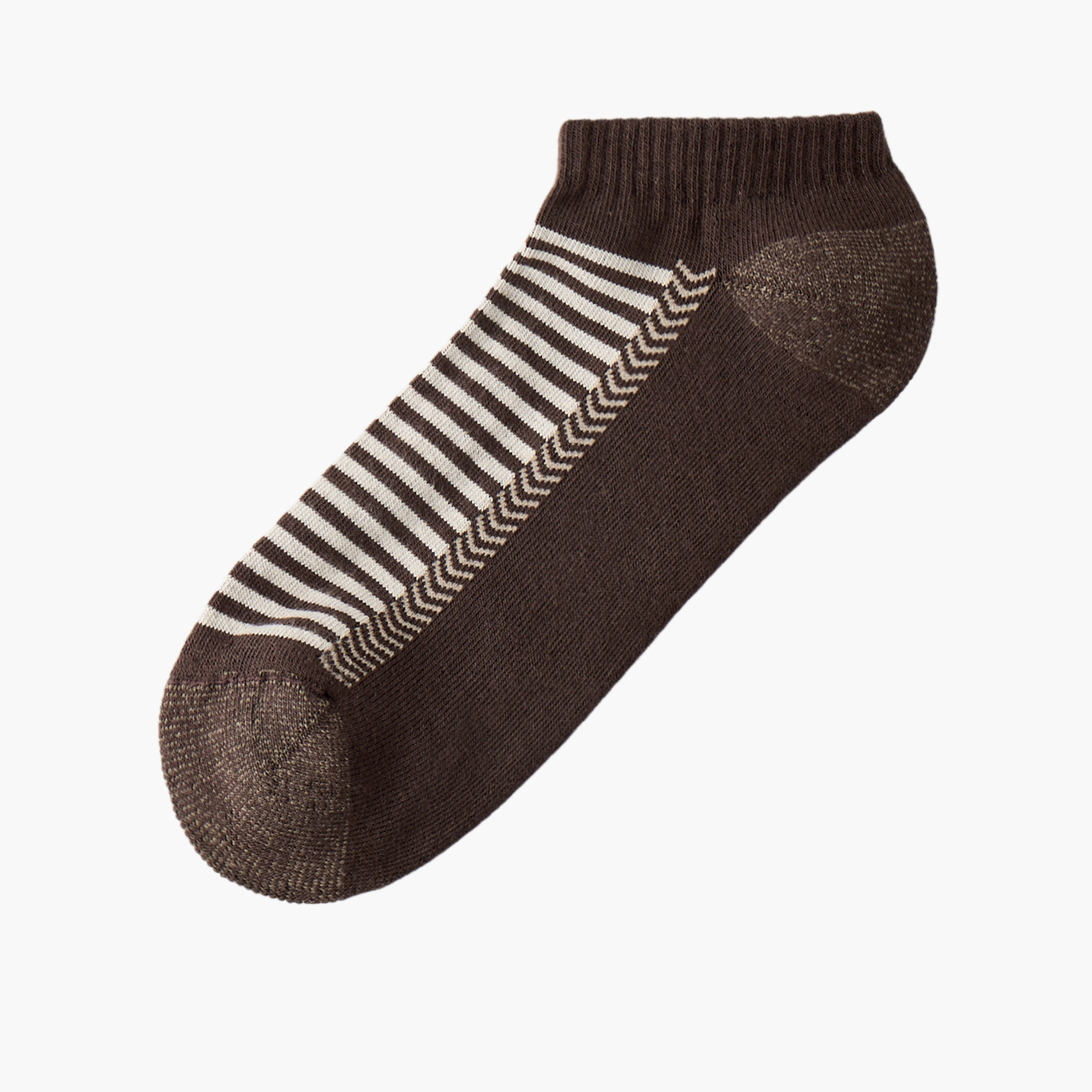 طقم جوارب مقلمة للرجال بطول الكاحل 3 أزواج-men-socks-image-2