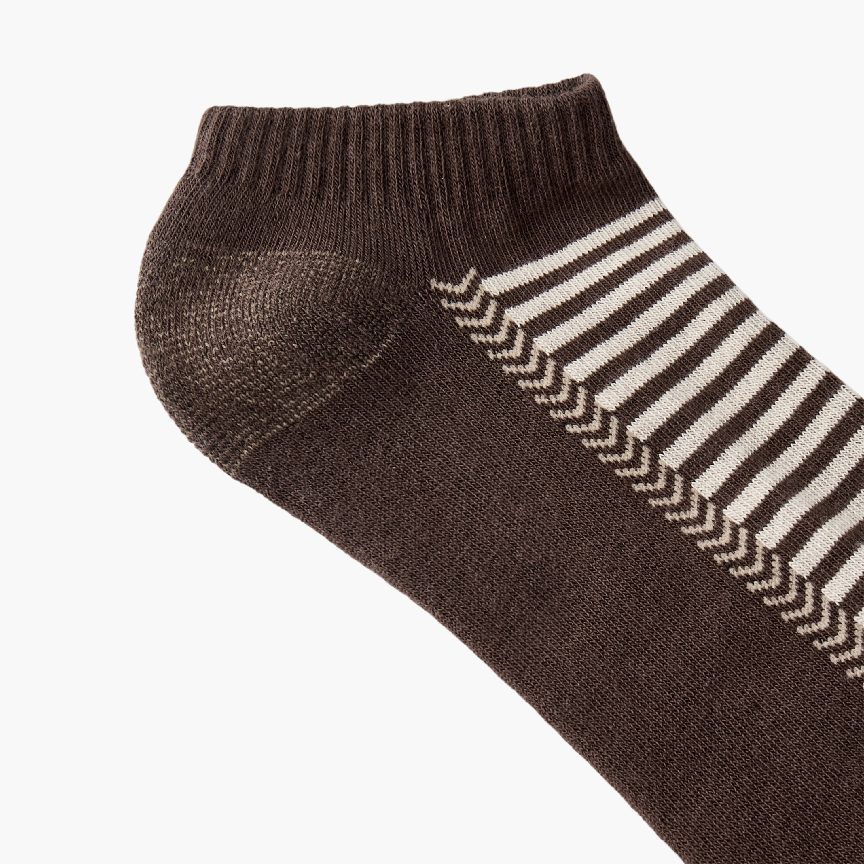 طقم جوارب مقلمة للرجال بطول الكاحل 3 أزواج-men-socks-image-5