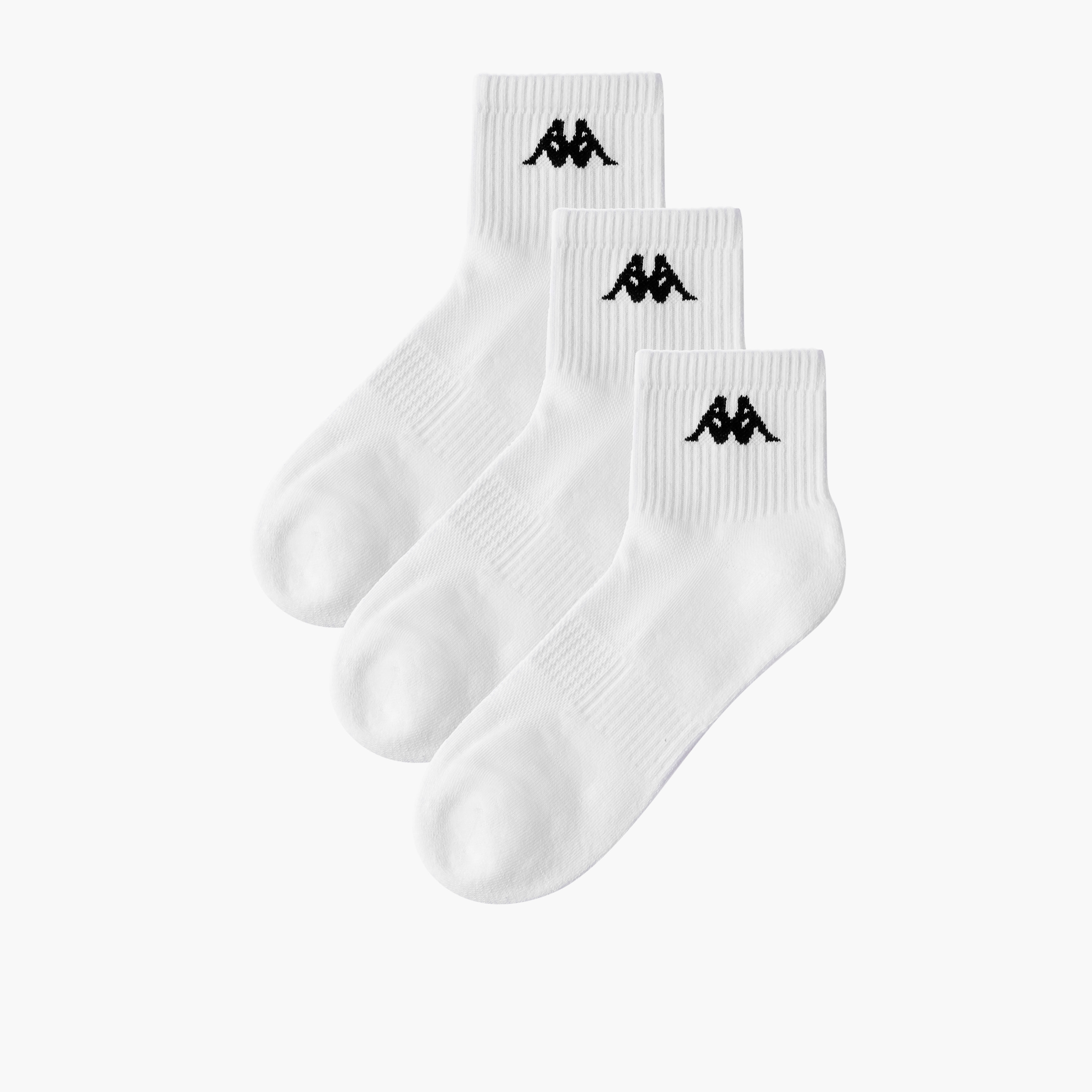 طقم جوارب بطول ربلة الساق 3 أزواج للرجال من كابا-men-socks-image-1