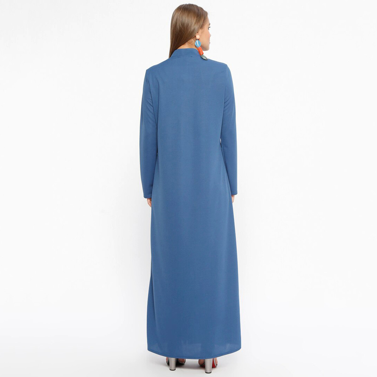 Women Solid Front Zipper Abaya Miss Cazibe By Modanisa-women-arabicclothing-abayas-image-6