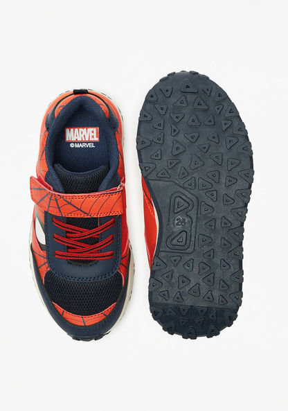 Spider-Man Print Sneakers with Hook and Loop Closure-Boy%27s Sneakers-image-3