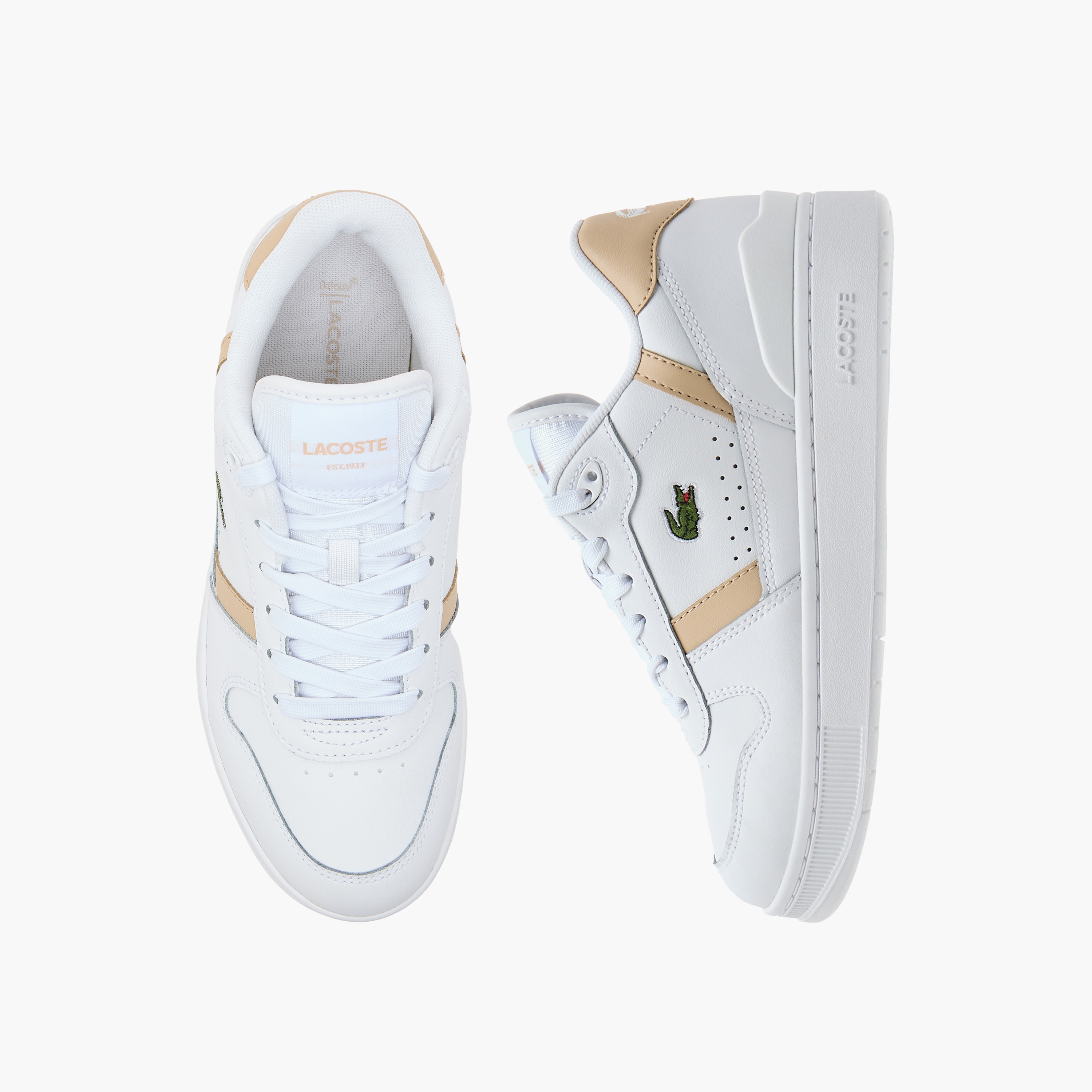 حذاء سنيكرز برباط إغلاق وتطريز شعار للنساء من لاكوست-women-shoes-sneakers-image-1