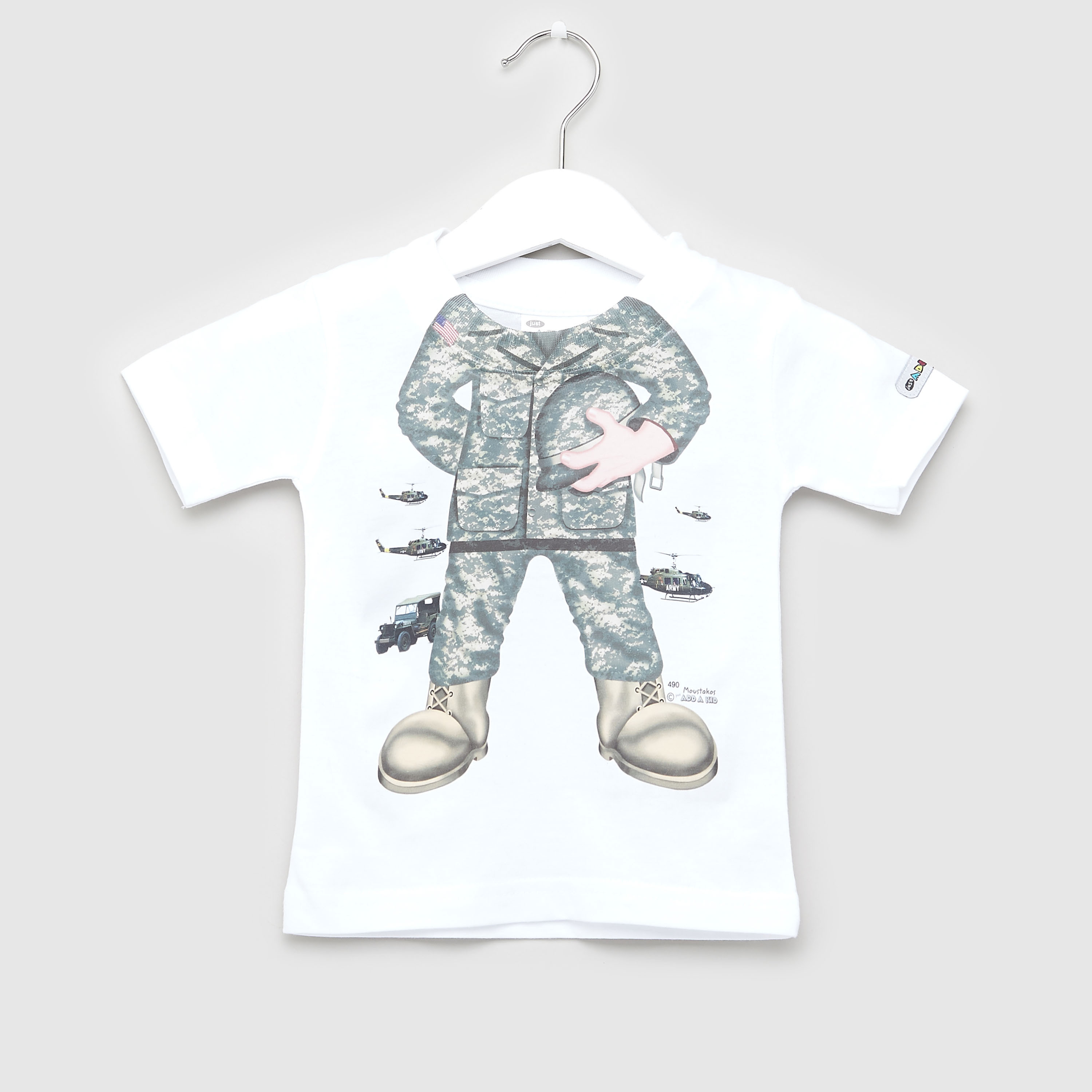 Army print t shirt online hotsell