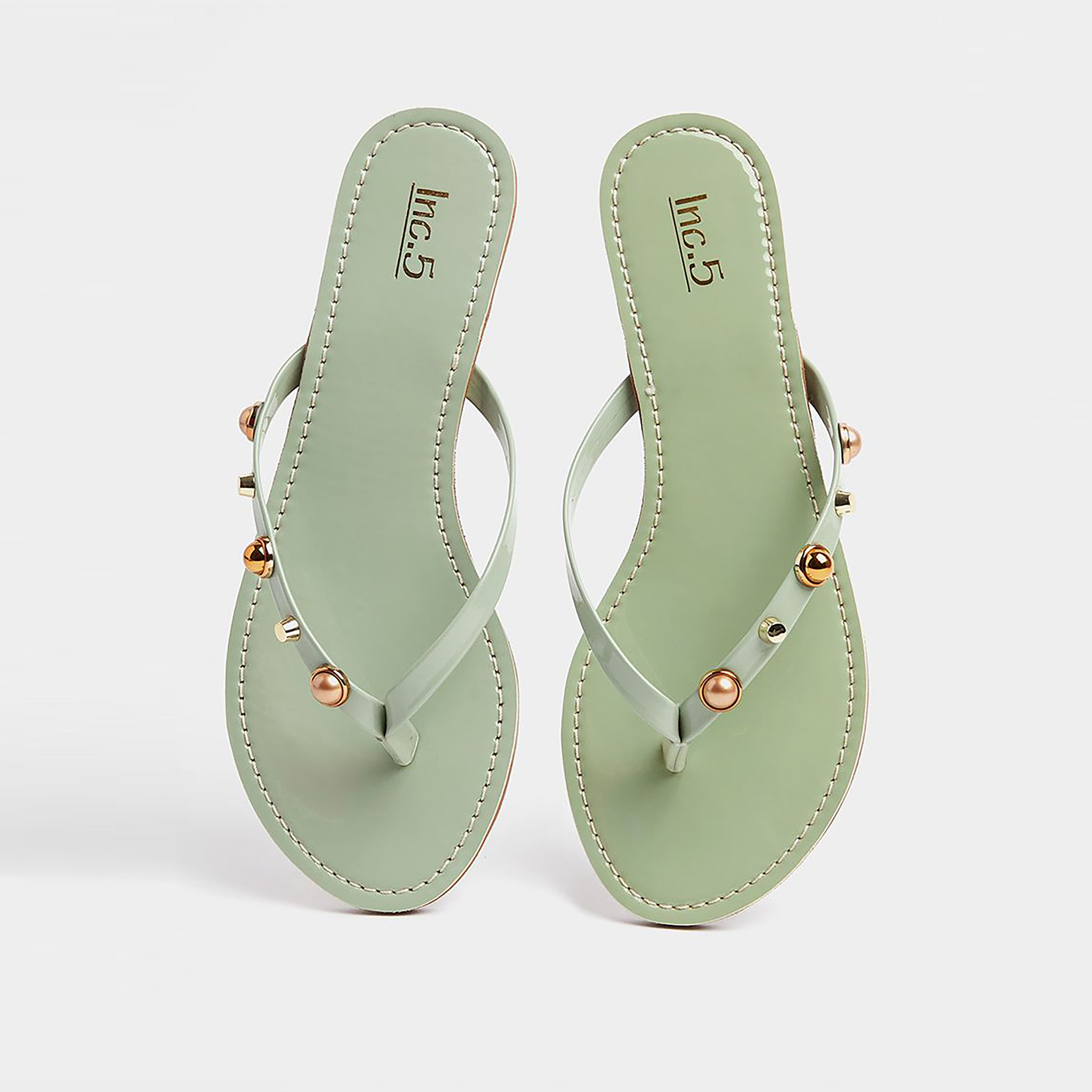 INC 5 Rivet Strap Detail Thong Sandals-women-shoes-sandals-flats-image-5