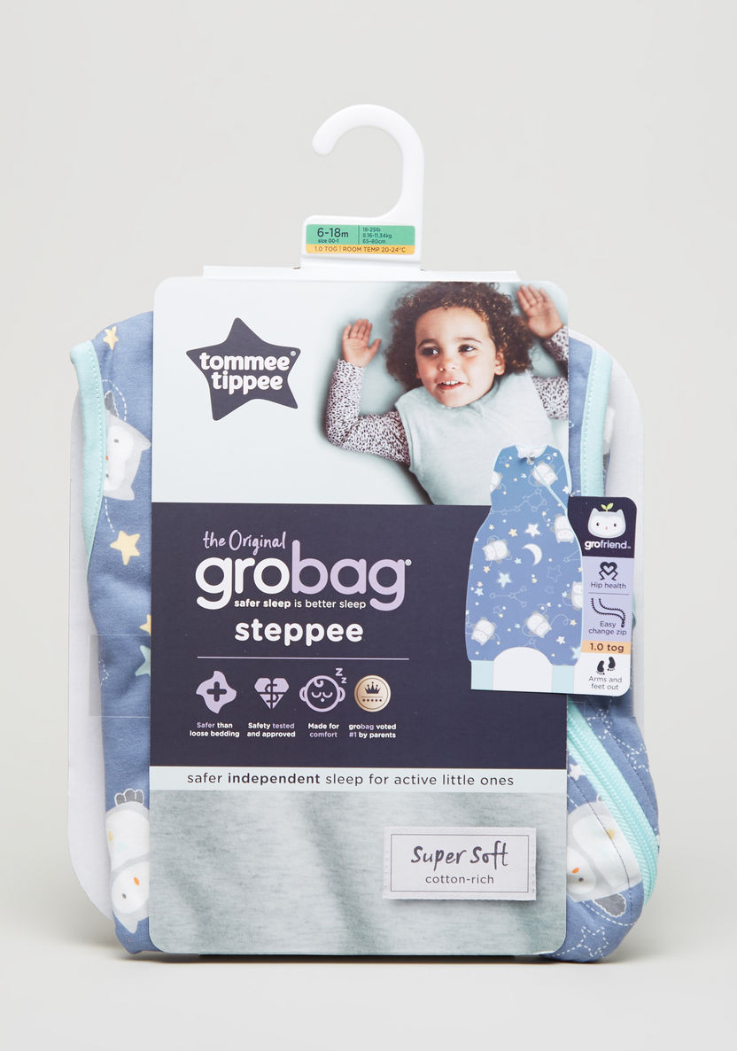 tommee tippee Grobag Steppee Owl Print Receiving Blanket - 81x81 cms-Swaddles and Sleeping Bags-image-0