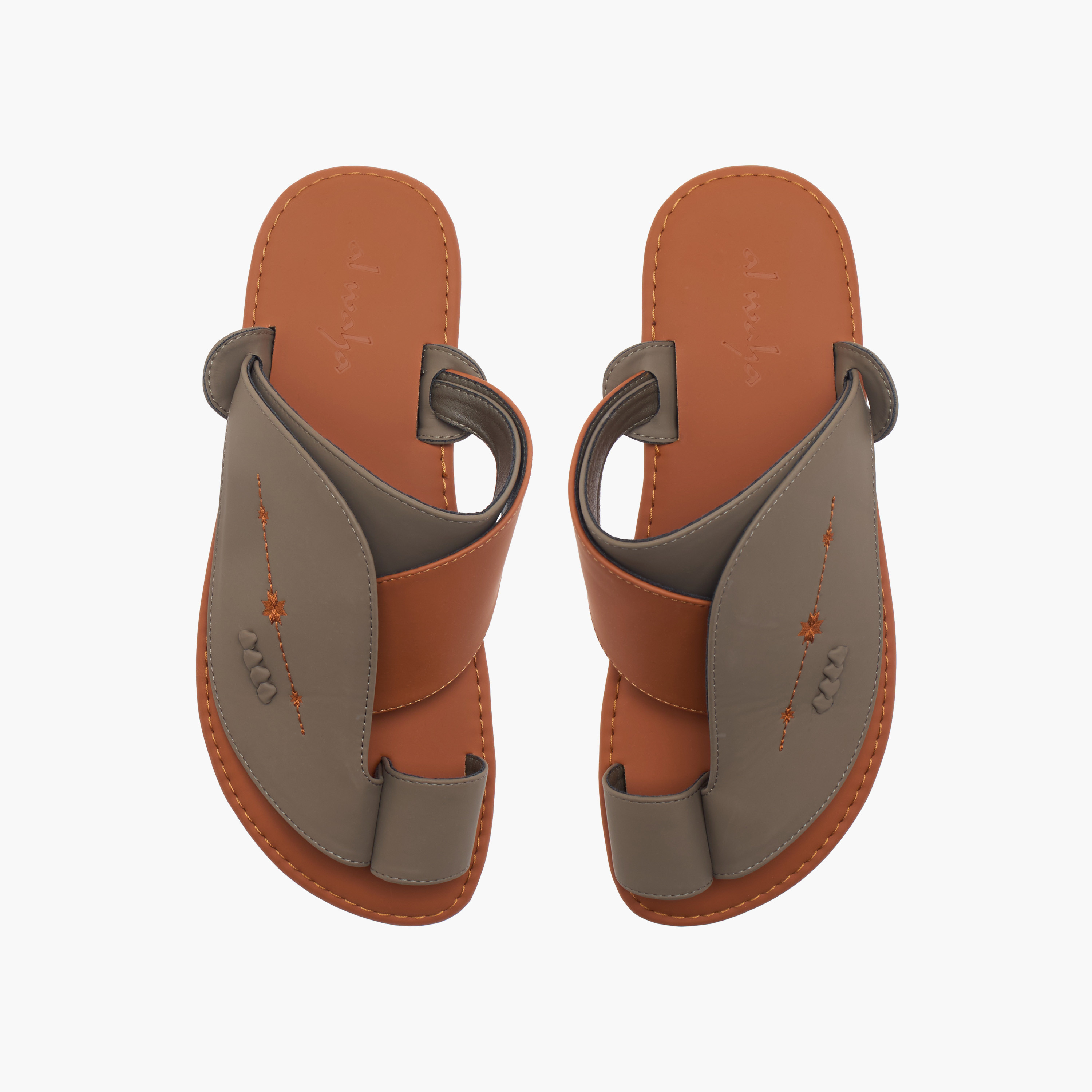 صندل عربي سهل الارتداء بارز الملمس من الواحة-men-shoes-sandals-image-1