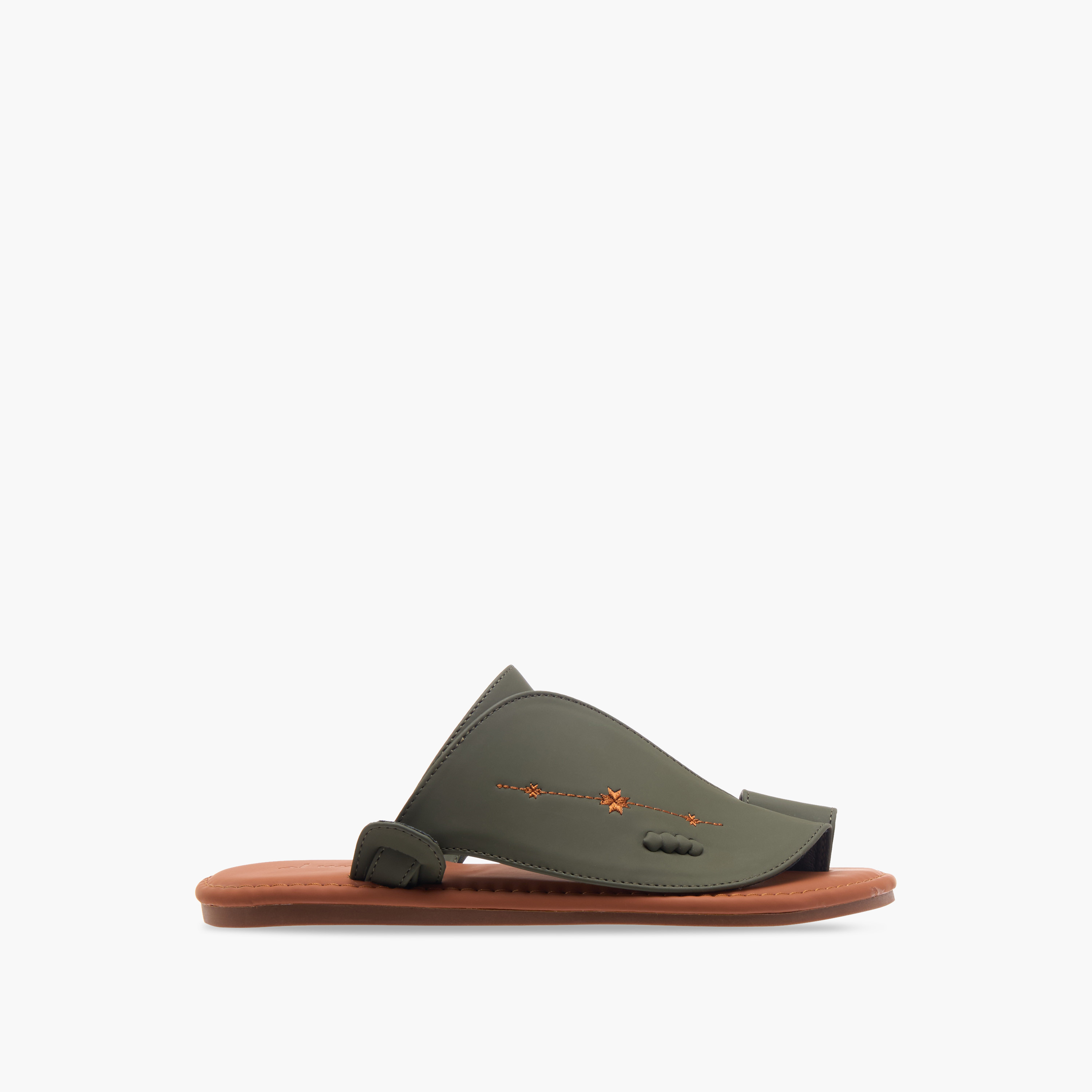 Al Waha Textured Slip-On Arabic Sandals-men-shoes-sandals-image-2