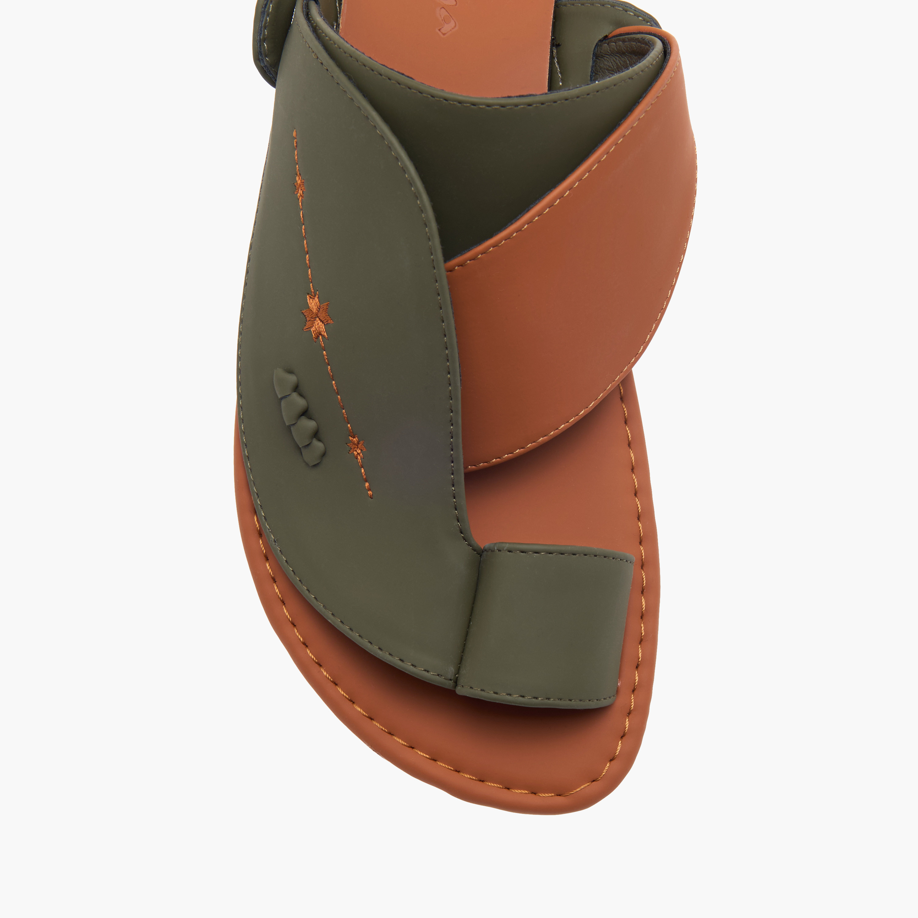 Al Waha Textured Slip-On Arabic Sandals-men-shoes-sandals-image-3